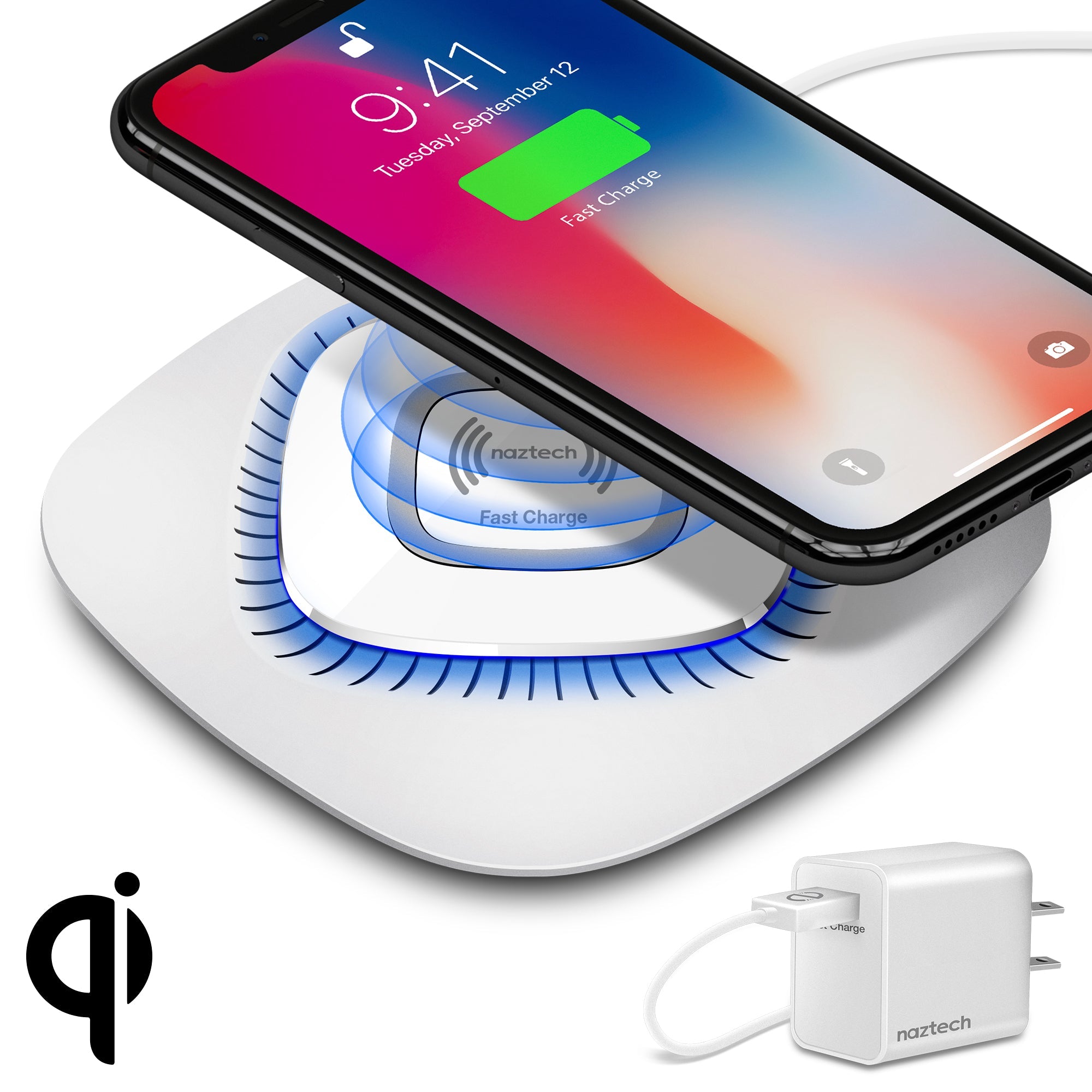 Naztech Power Pad Qi Wireless Fast Charger Jupiter Gear Home