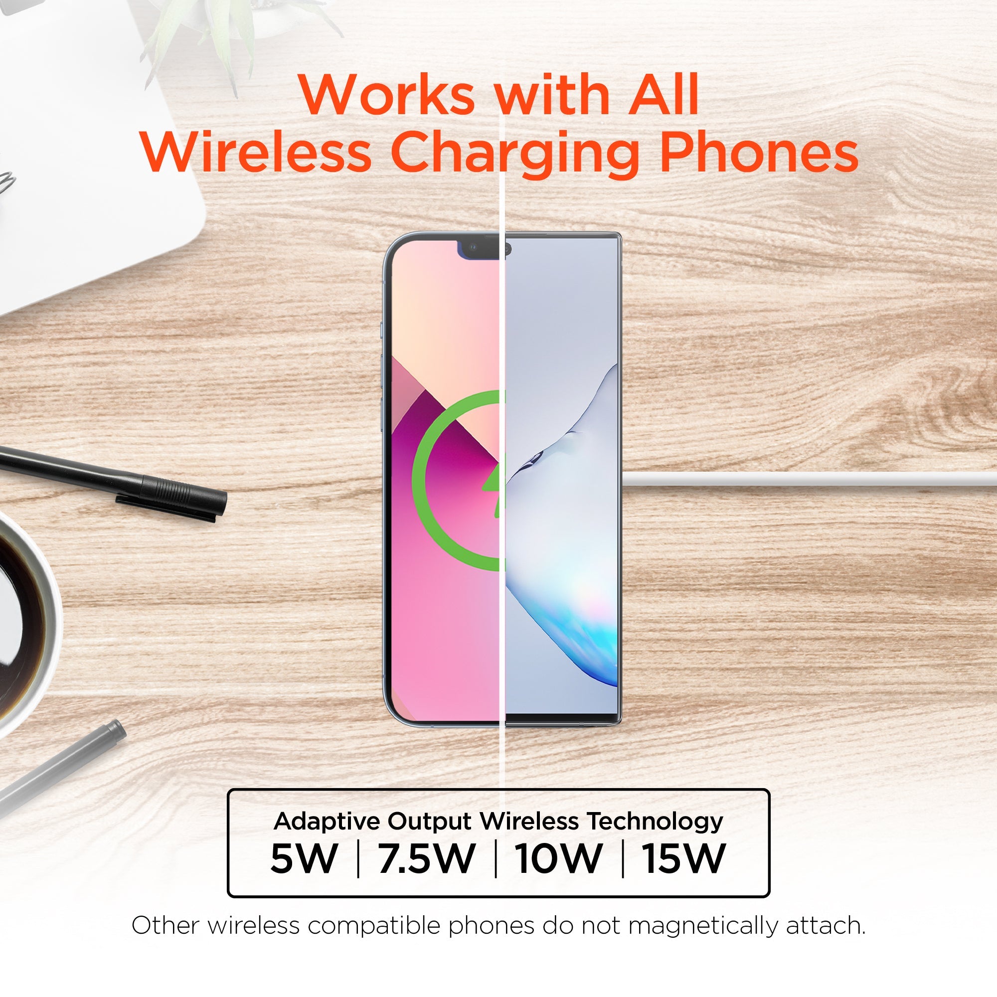 HyperGear Universal Magnetic 15W Wireless Fast Charger Jupiter Gear Home