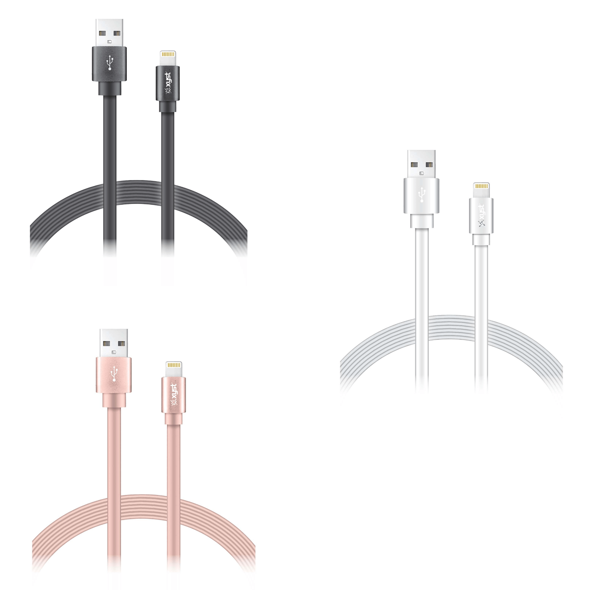 Xyst Charge and Sync USB to Lightning Flat Cable 4Ft Jupiter Gear Home