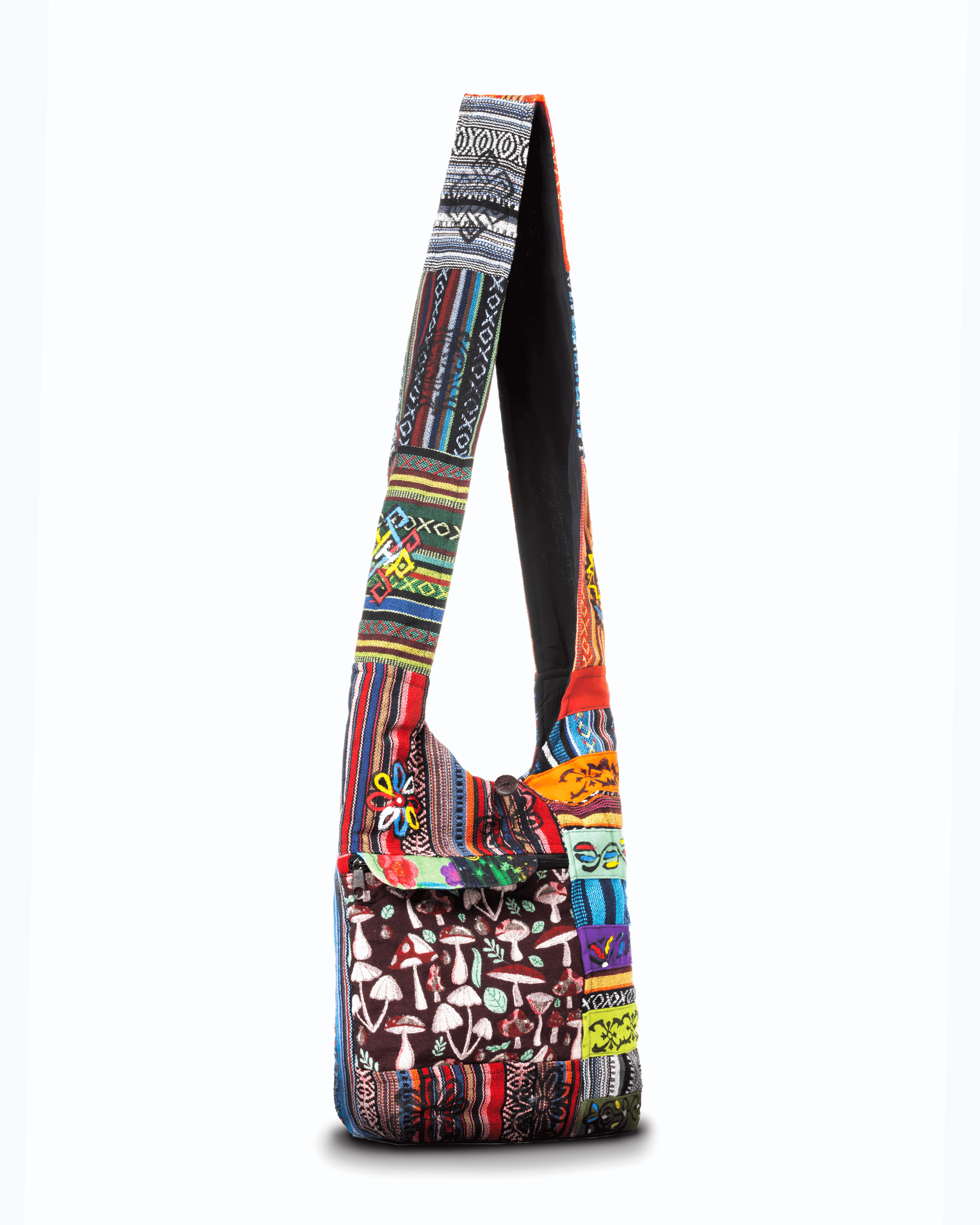 Kathmandu Collection Tribal Stripe Patchwork Hobo Bag Jupiter Gear Home