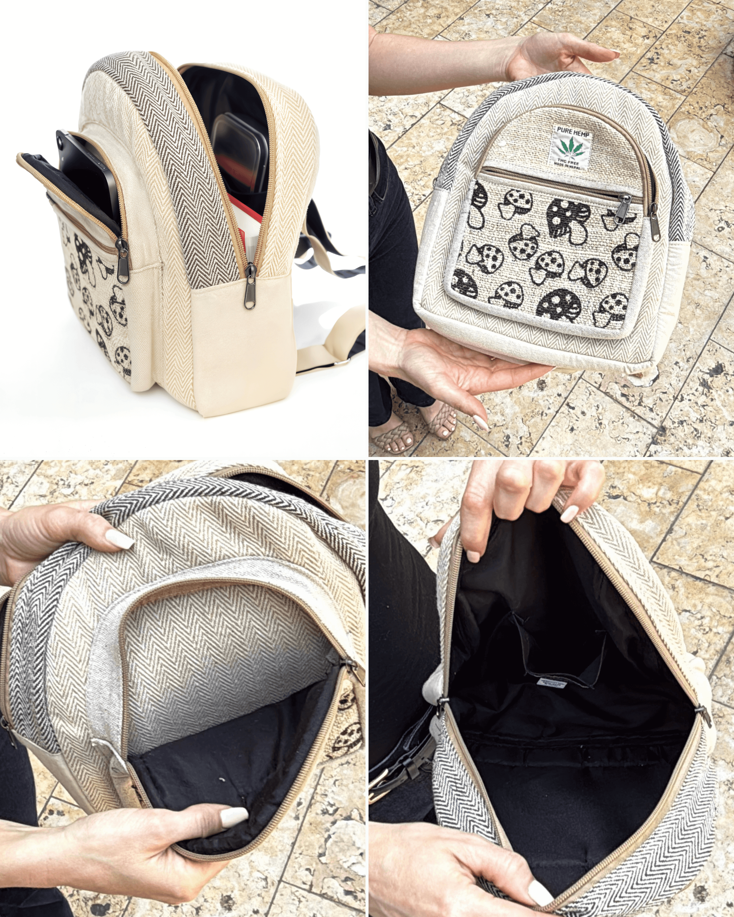 Kathmandu Collection Mini Hemp Mushroom Backpack Jupiter Gear Home