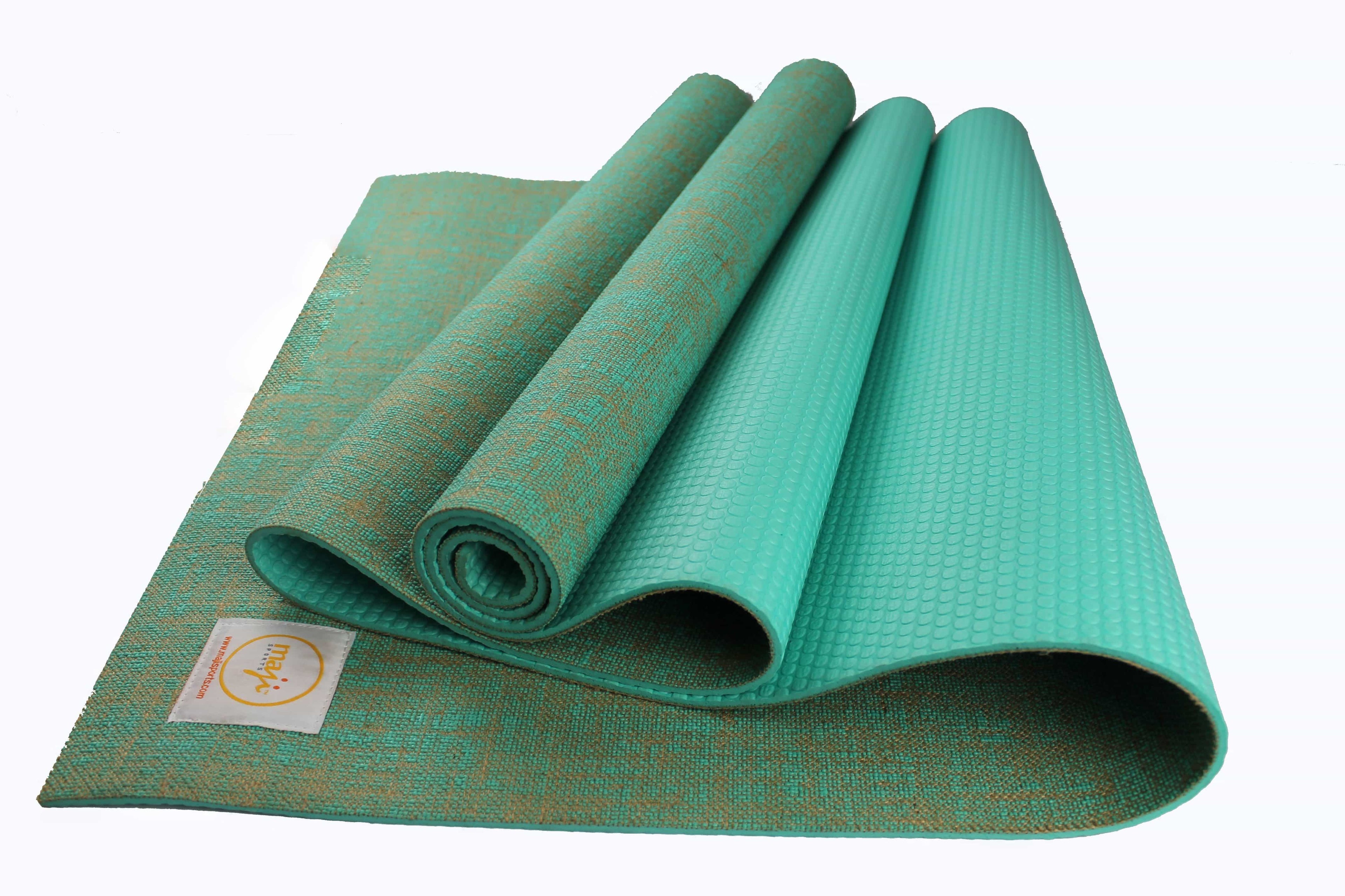 Maji Sports Jute Premium Eco Yoga Mat + Foot Massager (7.5cm x 17.5cm) Jupiter Gear Home
