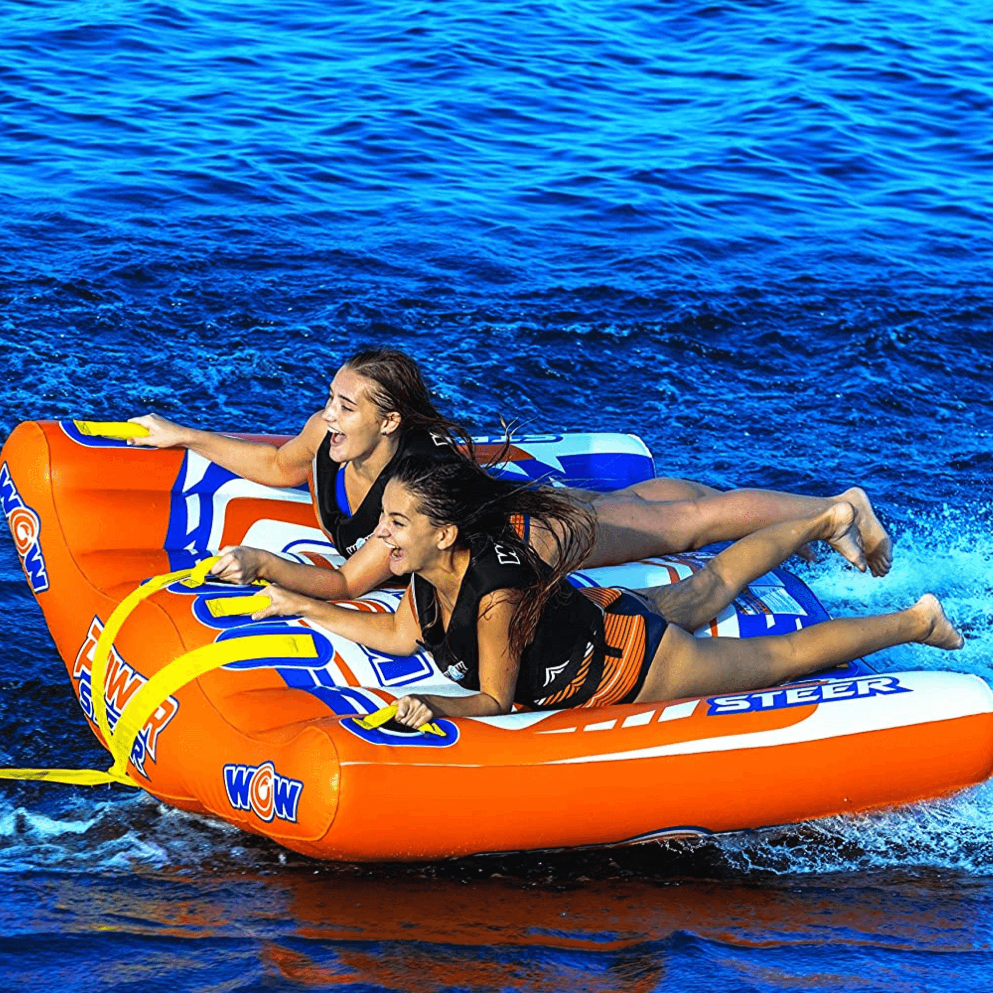 WOW Watersports Power Steer 2 Person Steerable Deck Tube Towable Jupiter Gear Home