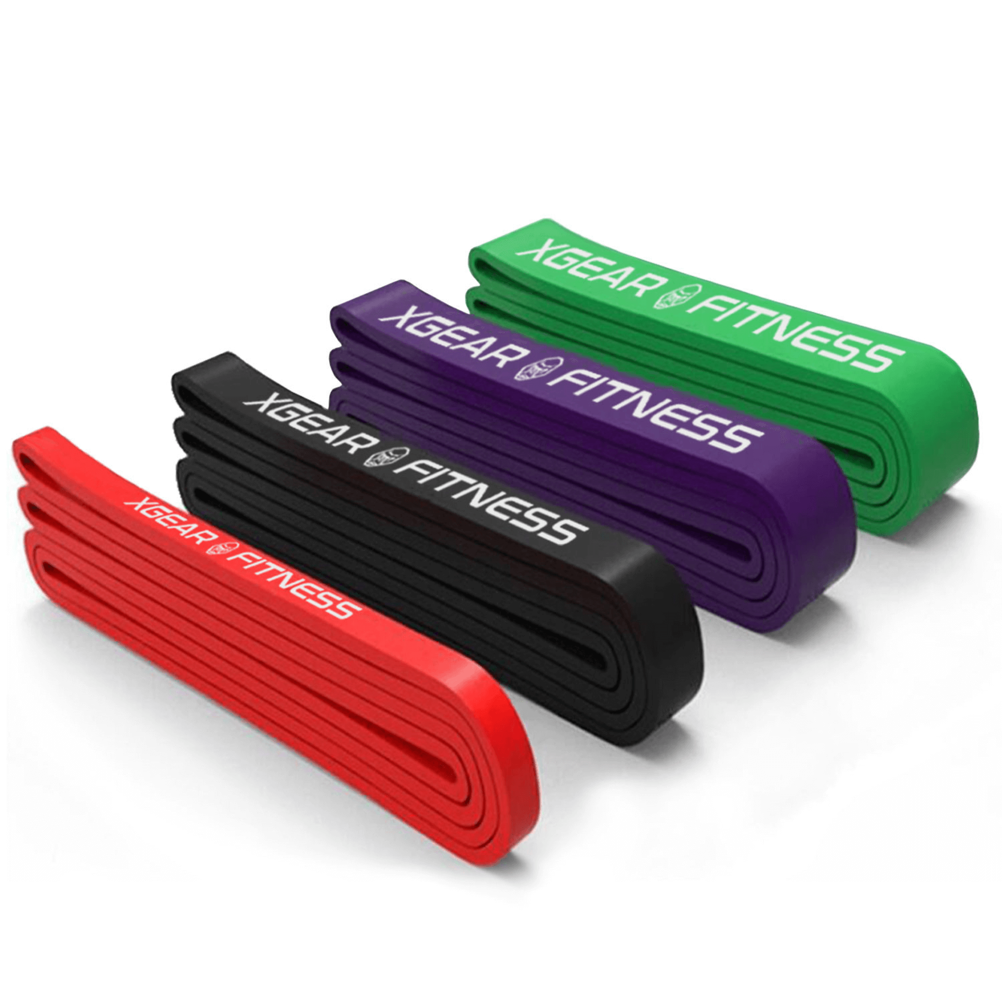 XGear Fitness Set of 4 XG-PRO Heavy Duty Exercise Resistance Bands Jupiter Gear Home