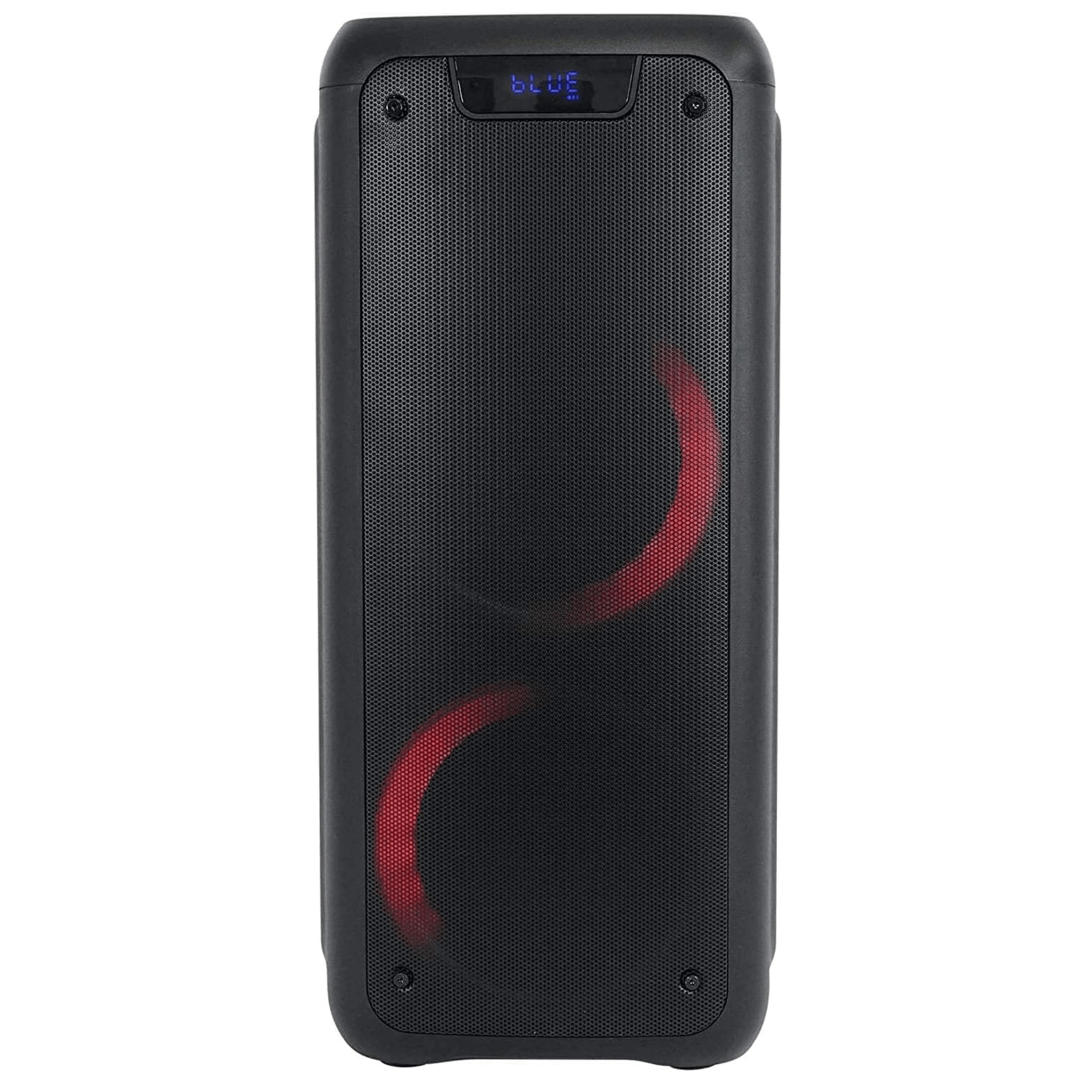 Norcent Dual 6.5" Portable Party Bluetooth Speaker with Flashing LED Lights Jupiter Gear Home
