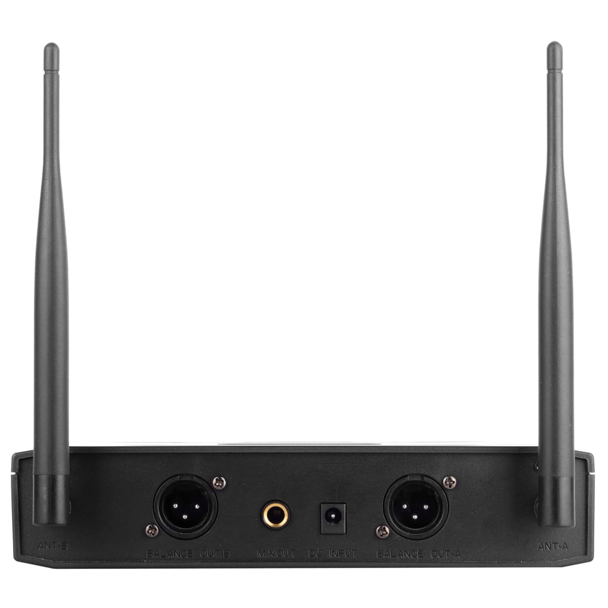 Supersonic VHF Dual Fixed Channel Professional Wireless Microphone with Carry Case Jupiter Gear Home