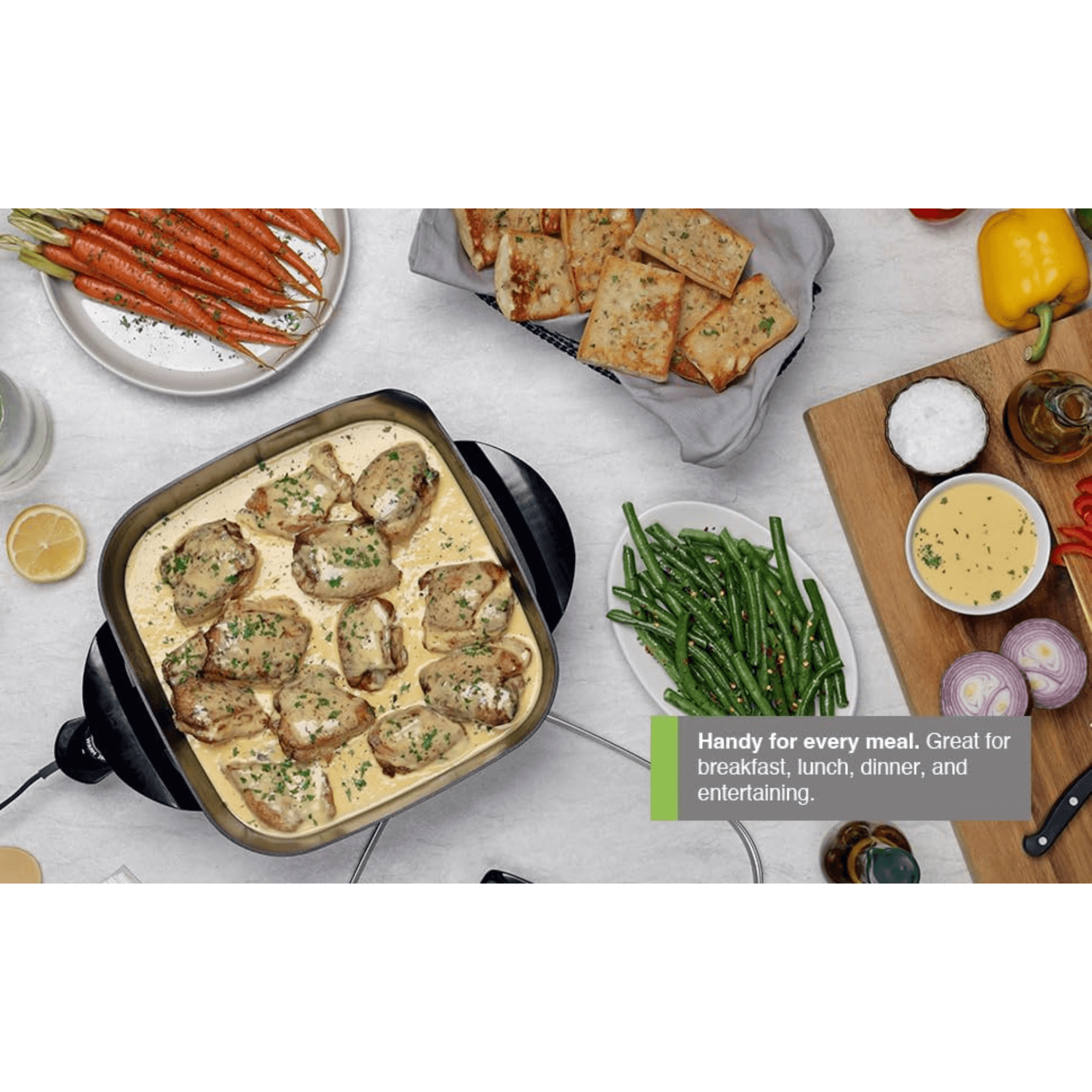 Presto 12-Inch Electric Skillet with Glass Lid Jupiter Gear Home