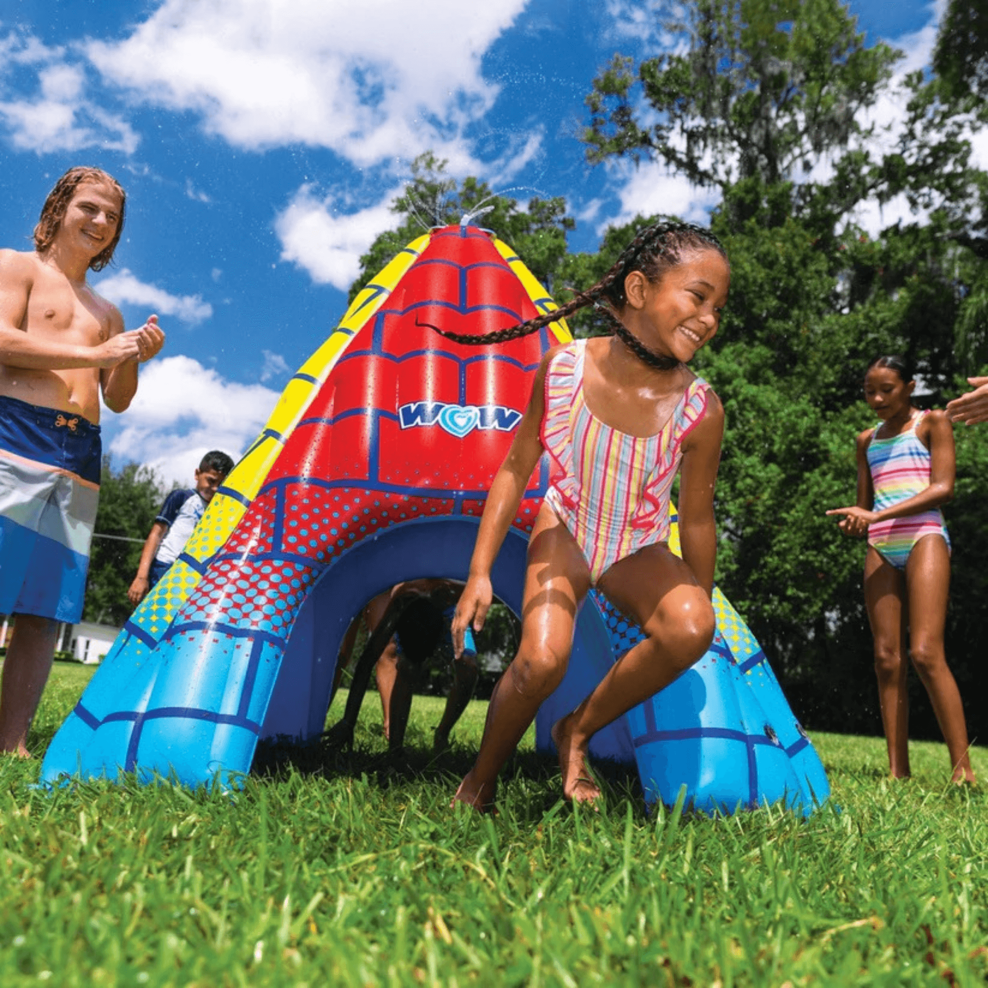 WOW Watersports 5.5ft Rainbow Pyramid Backyard Sprinkler Jupiter Gear Home