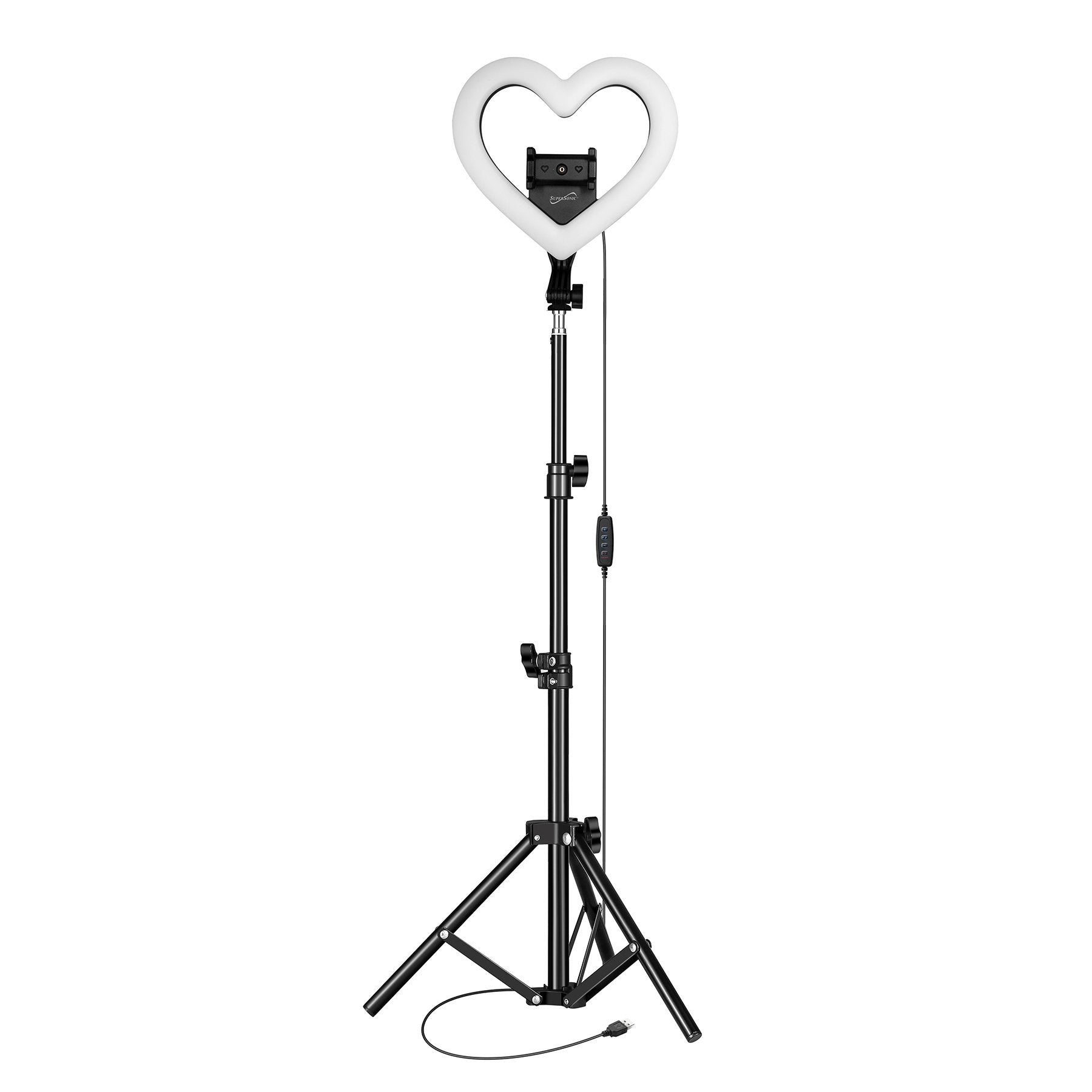 Supersonic PRO Live Stream 10” Heart Ring Light with RGB Jupiter Gear Home