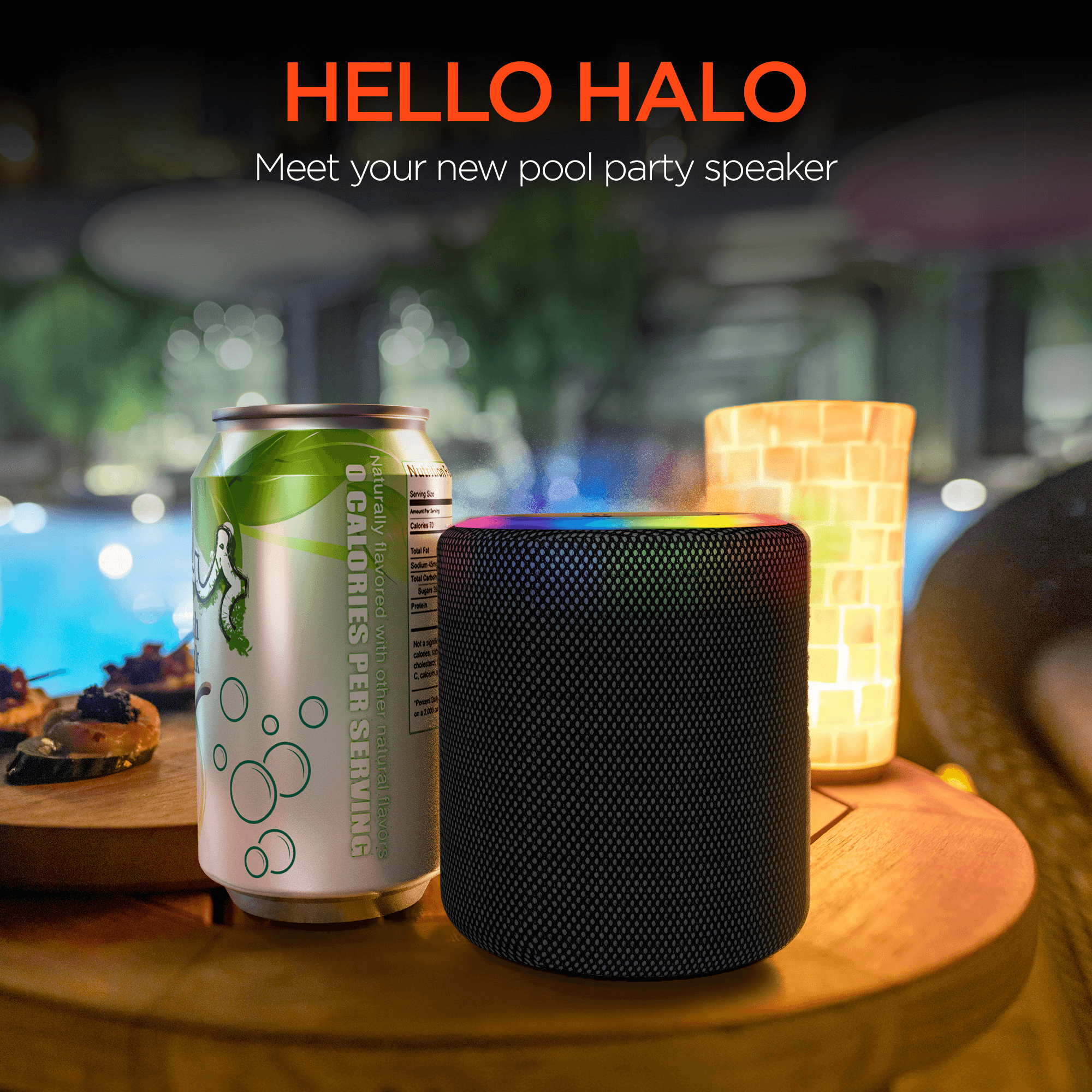 HyperGear Halo Wireless LED Speaker Jupiter Gear Home