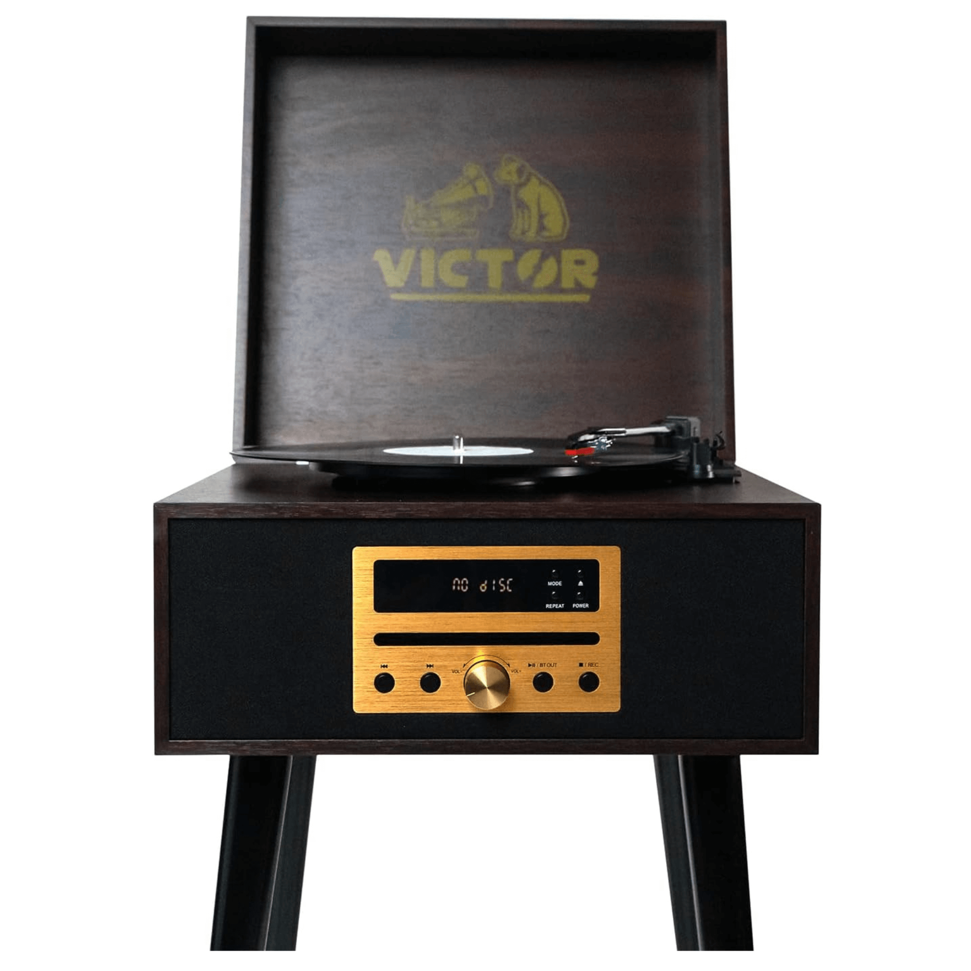 Victor Newbury 8-in-1 Music Center Espresso - Refurbished Jupiter Gear Home