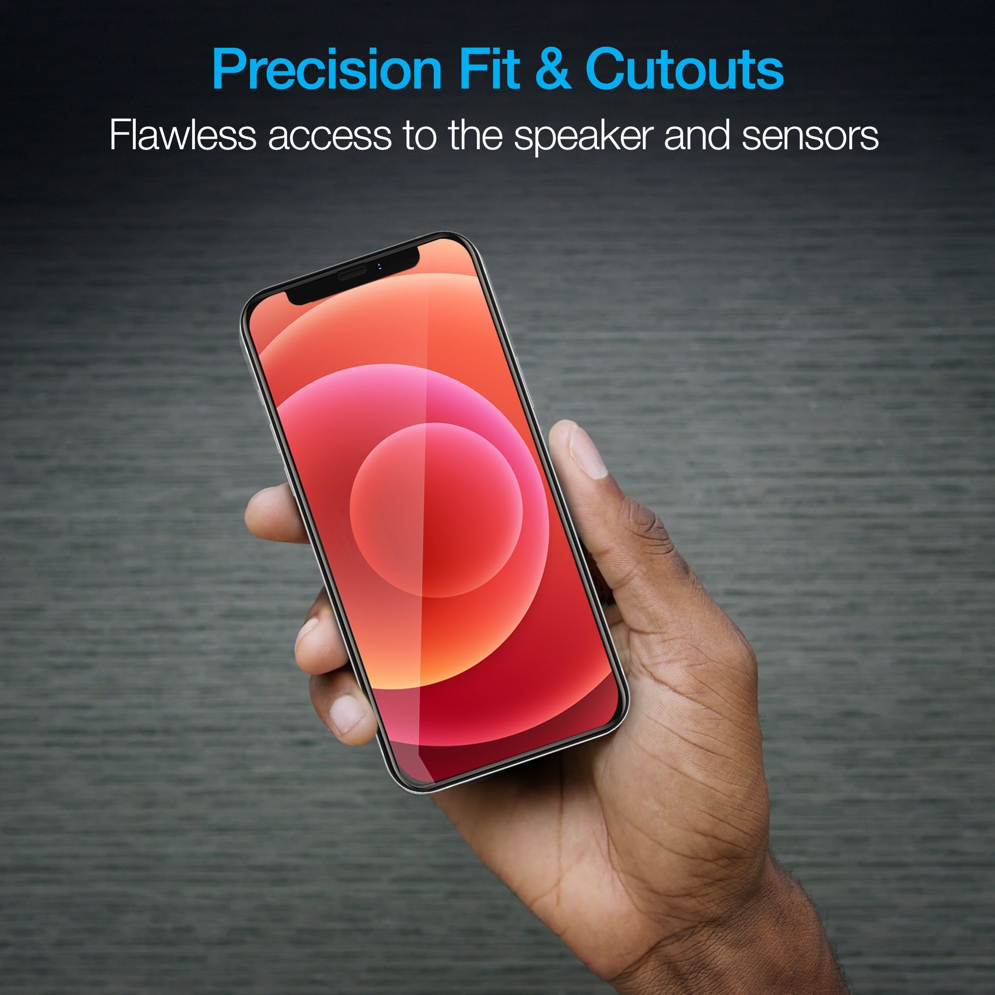 Naztech IntelliShield Tempered Glass Screen Protector with 3D Edge for the iPhone 12 Mini Jupiter Gear Home