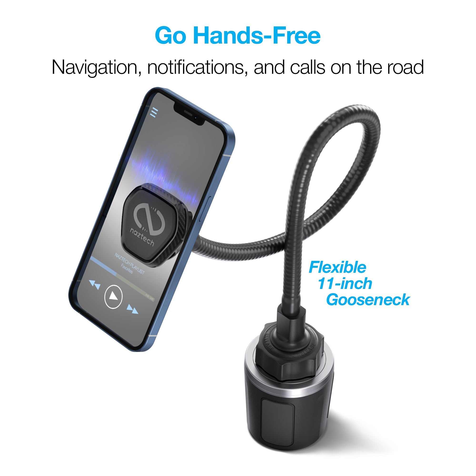 Naztech MagBuddy Elite Cup Holder XL Mount Jupiter Gear Home