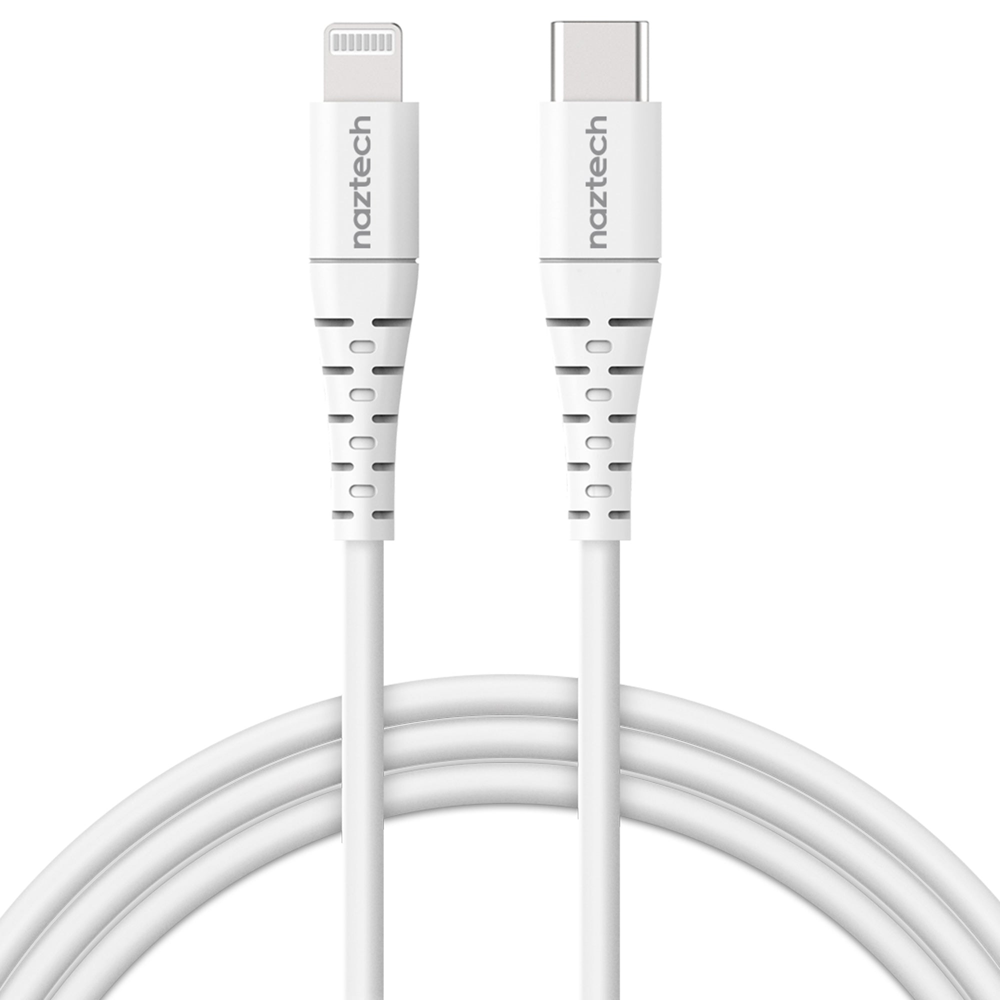Naztech PD MFI Lightning to USB-C Cable 6ft White Jupiter Gear Home