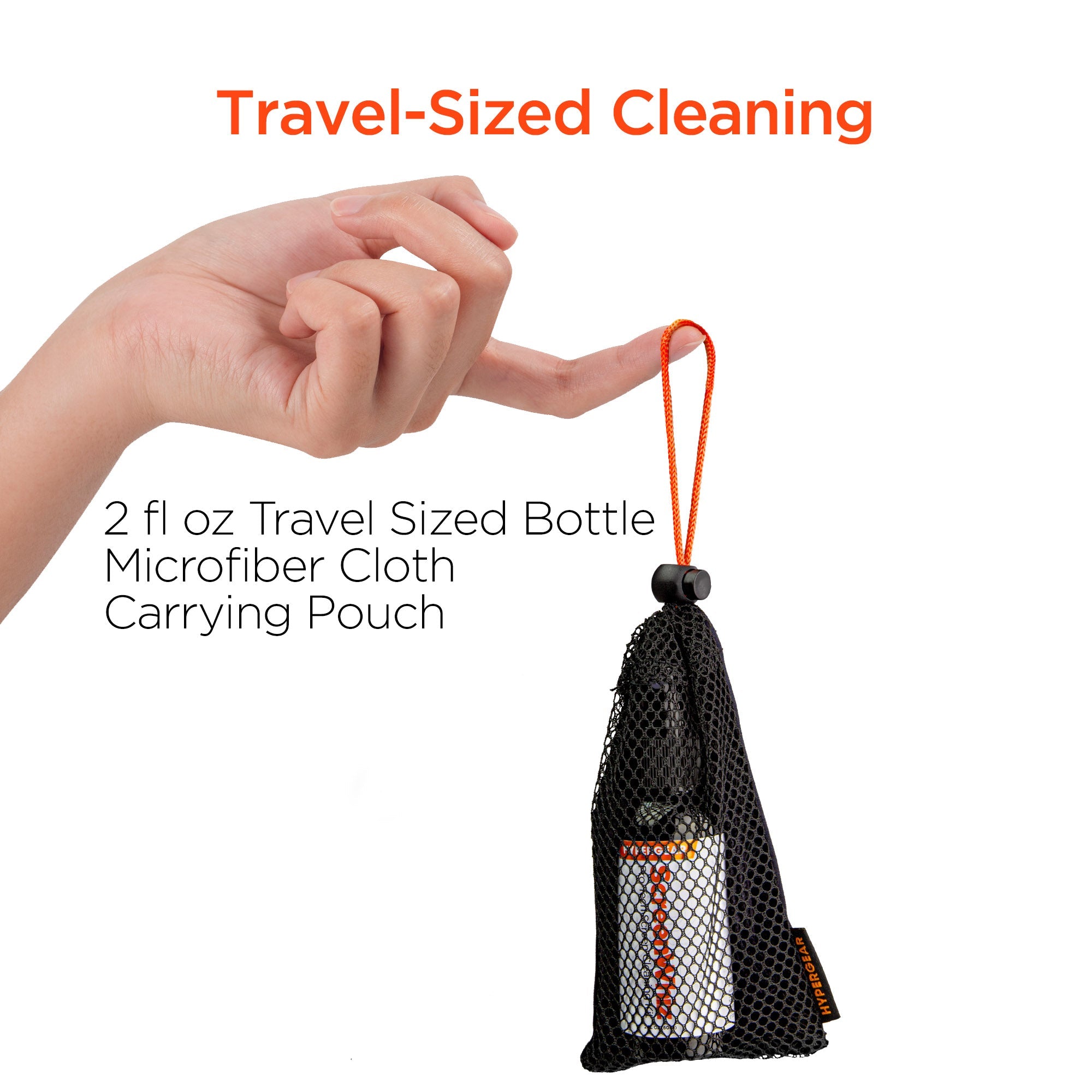 HyperGear ScreenWhiz 3-in-1 Screen Cleaning Kit w Cloth & Solution Jupiter Gear Home