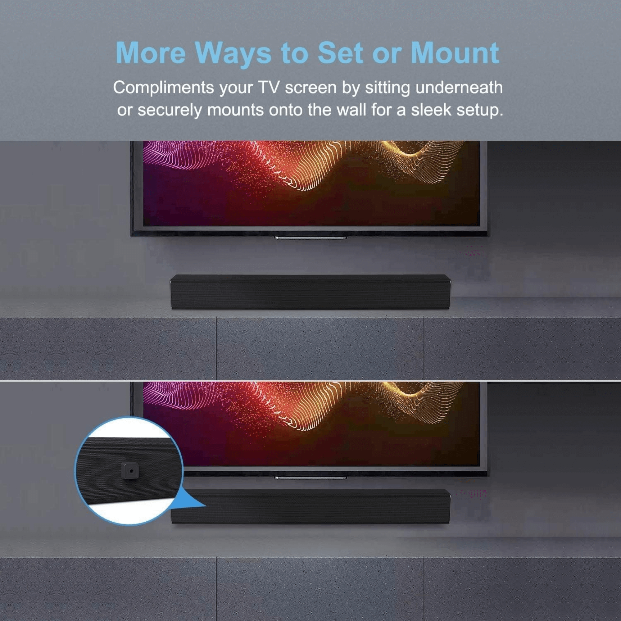 Norcent KB2020 Black Mamba Series 32" 100W Bluetooth Sound Bar w Remote Control Jupiter Gear Home