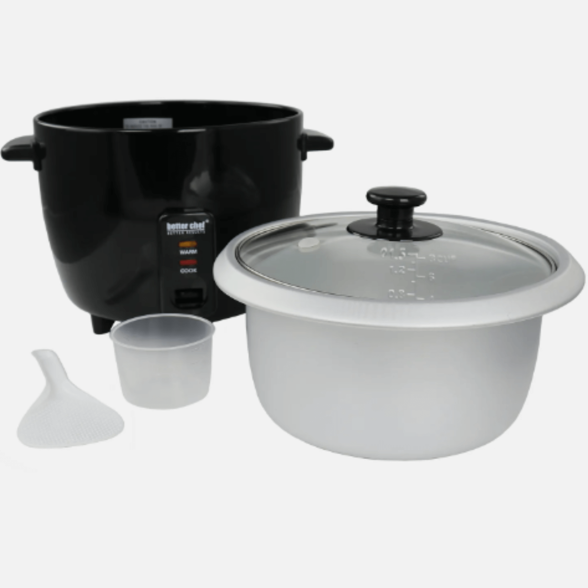 Better Chef 8-Cup - 16-Cup Cooked - Rice Cooker with Measuring Cup and Paddle Jupiter Gear Home