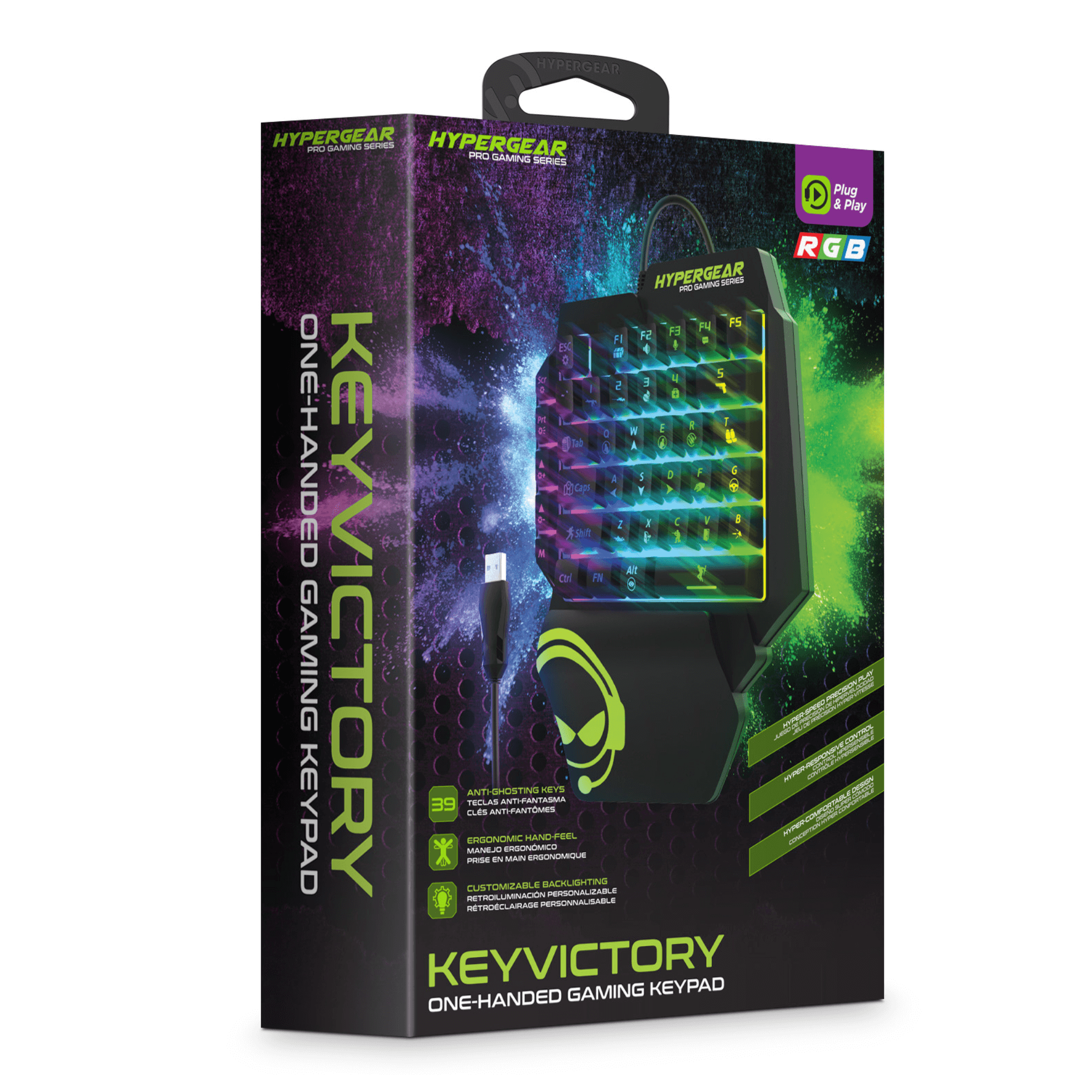 HyperGear KeyVictory One-Handed Gaming Keypad Jupiter Gear Home