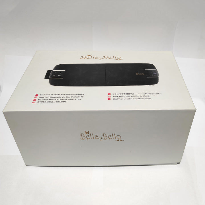 Bella2Bello Bella Electric Bluetooth 3D Eye Massager (Black) (English Voice) 10420 Jupiter Gear Home