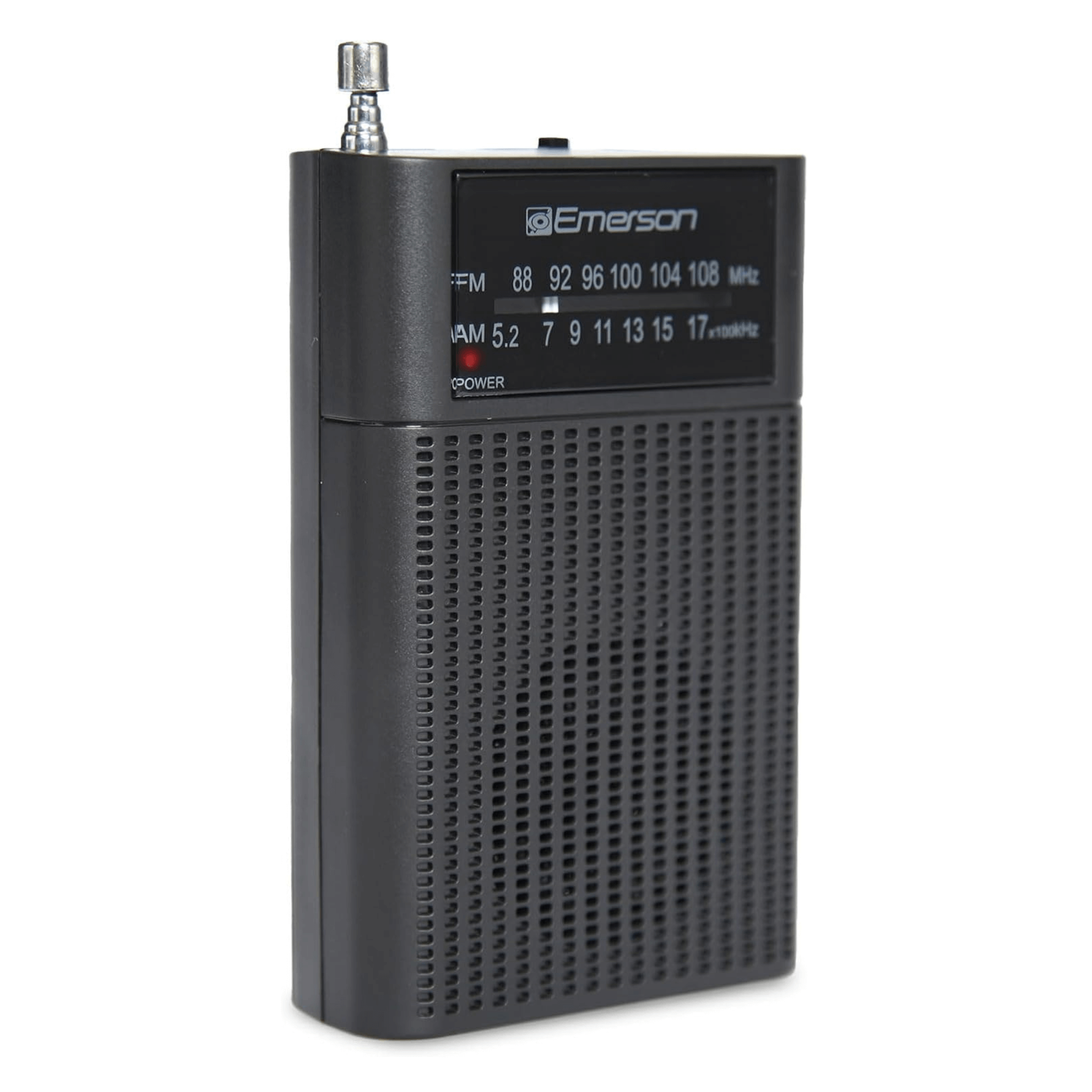 Emerson Portable AMFM Radio with Built-In Speaker and Easy Removable Belt Clip Jupiter Gear Home