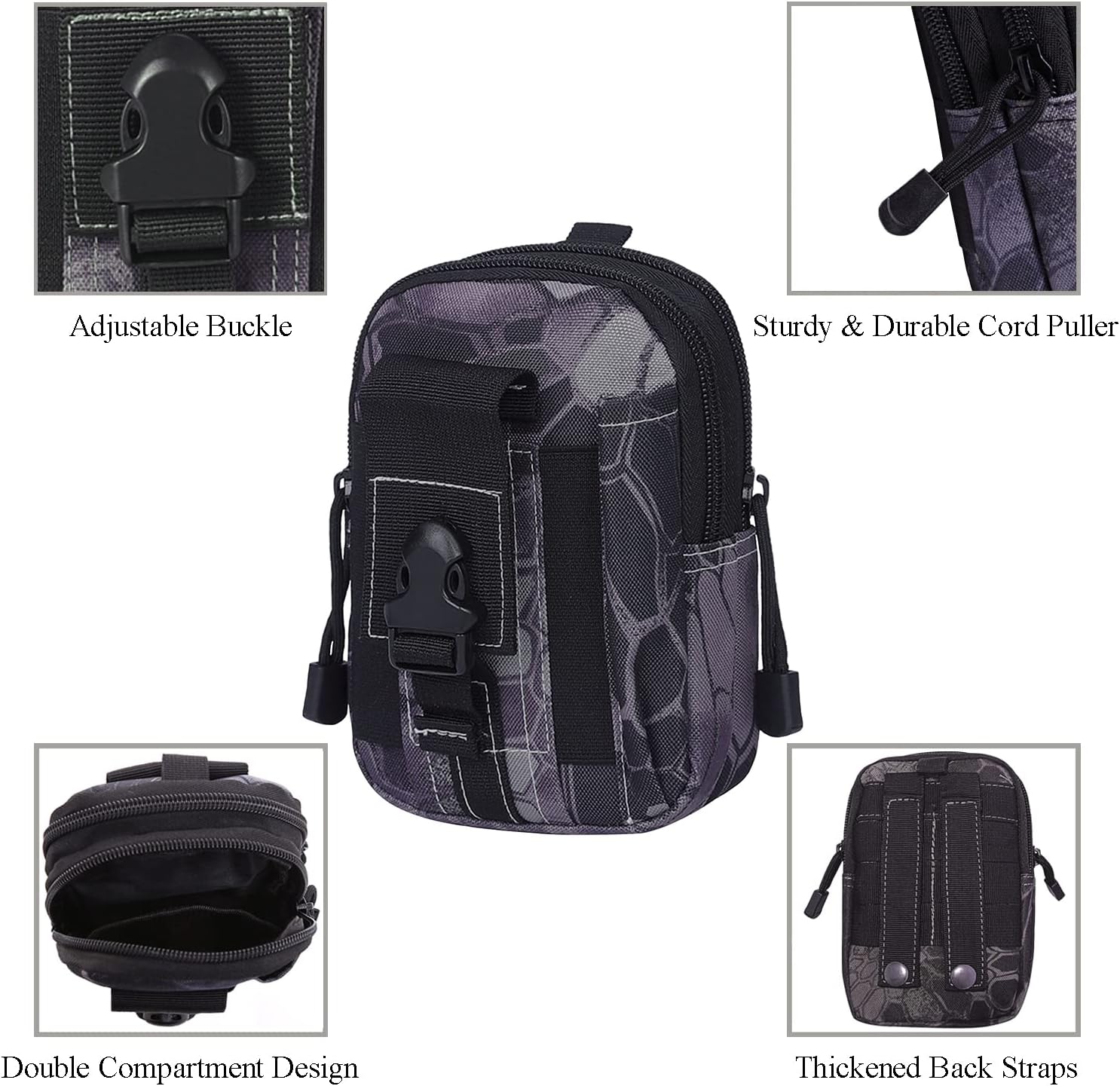 JupiterGear Tactical MOLLE Military Pouch Waist Bag for Hiking, Running and Outdoor Activities Jupiter Gear Home