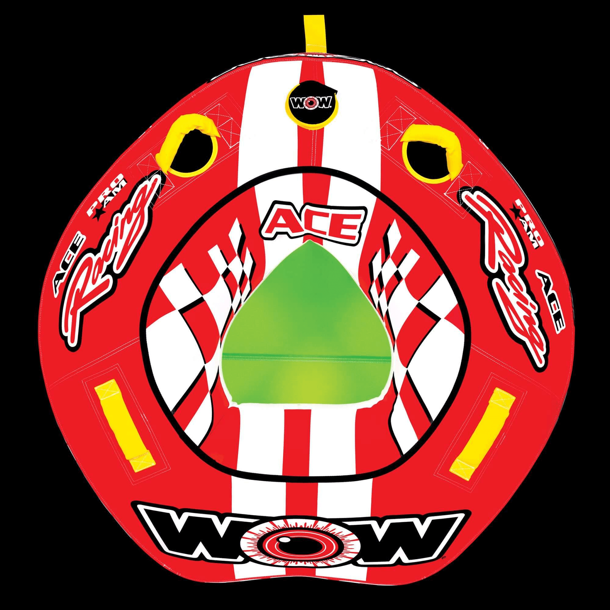 WOW Watersports Ace Racing Boat Tube 1 Person Inflatable Towable Tube Jupiter Gear Home