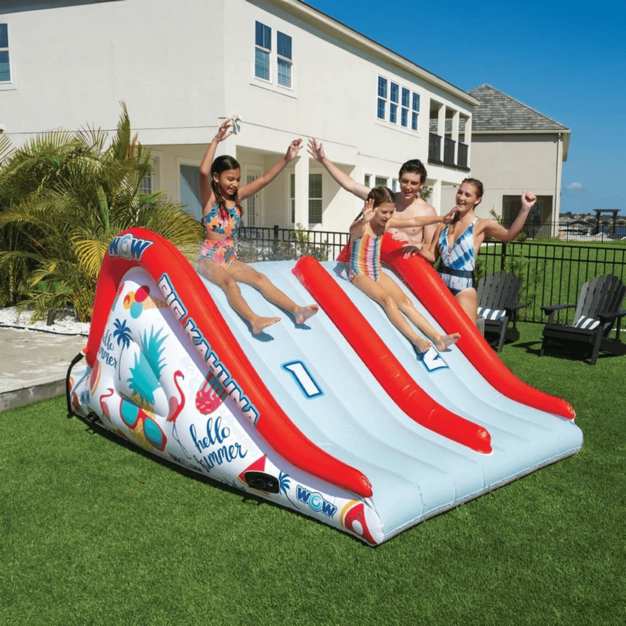 WOW Watersports Big Kahuna 2-Lane Pool or Ground Slide Jupiter Gear Home