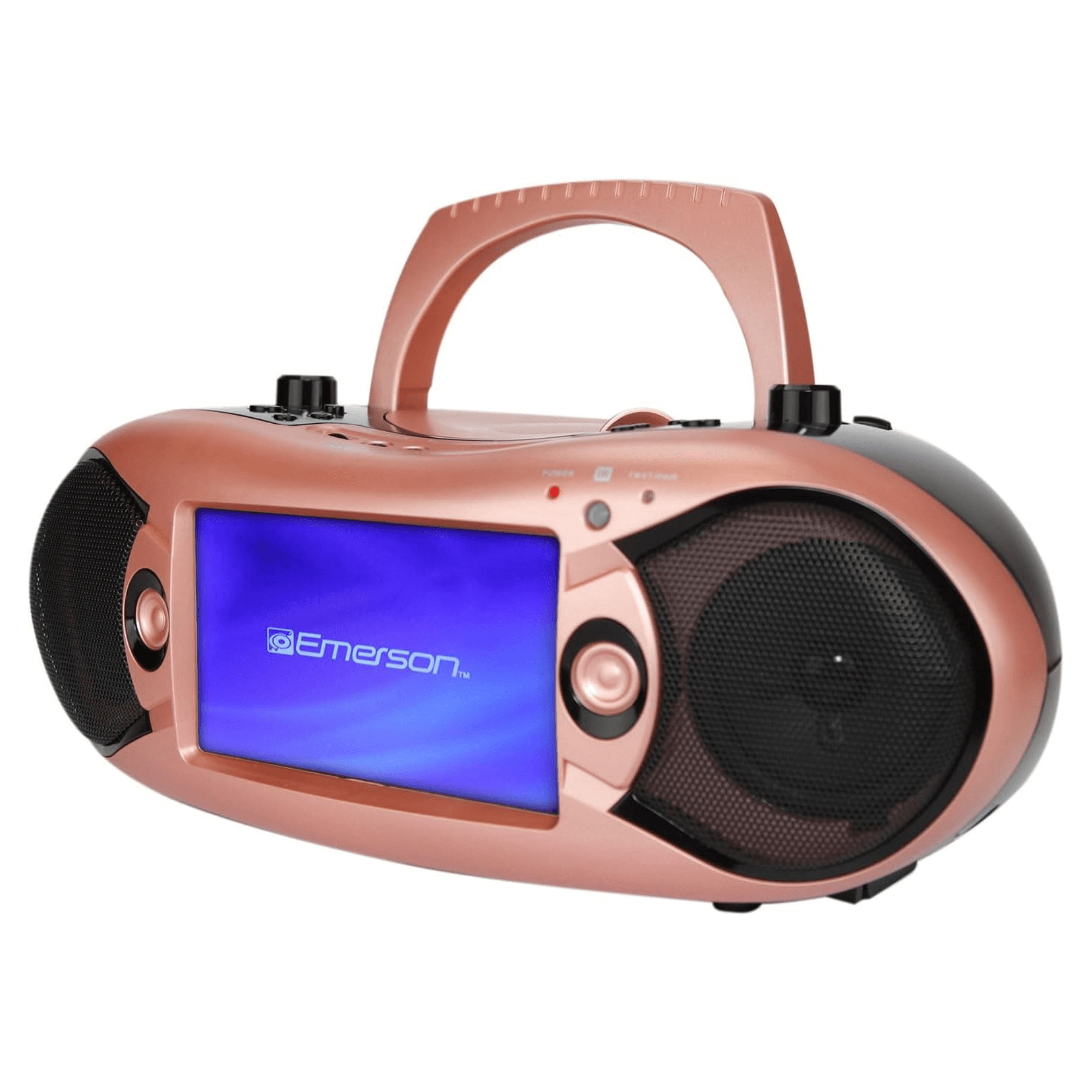 Emerson 7" Bluetooth DVD Boombox Rose Gold - Refurbished Jupiter Gear Home
