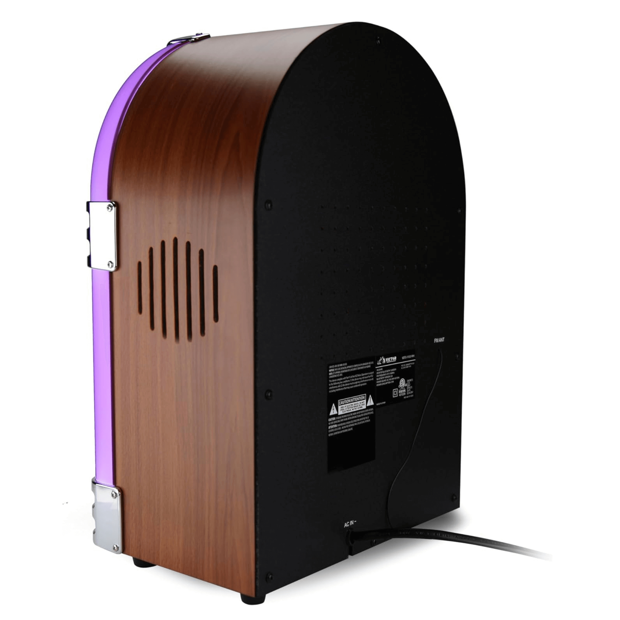 Victor Broadway II Desktop LED CD Jukebox Mahogany - Refurbished Jupiter Gear Home