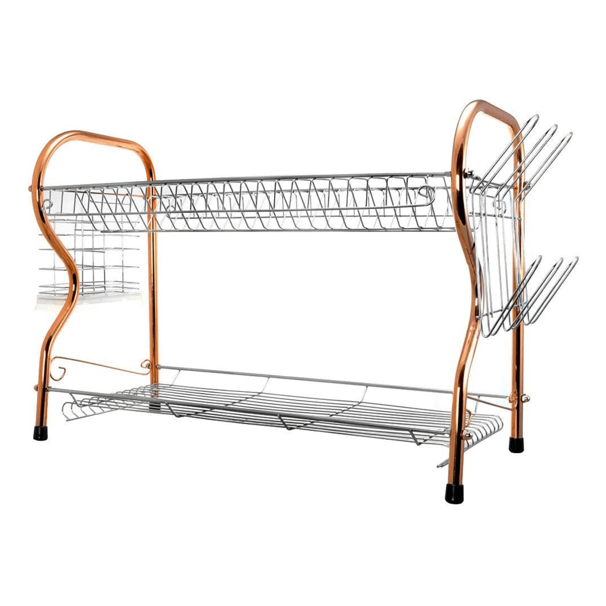 Better Chef 22" 2-Level Chrome-Plated R-Shaped Dish Rack Jupiter Gear Home