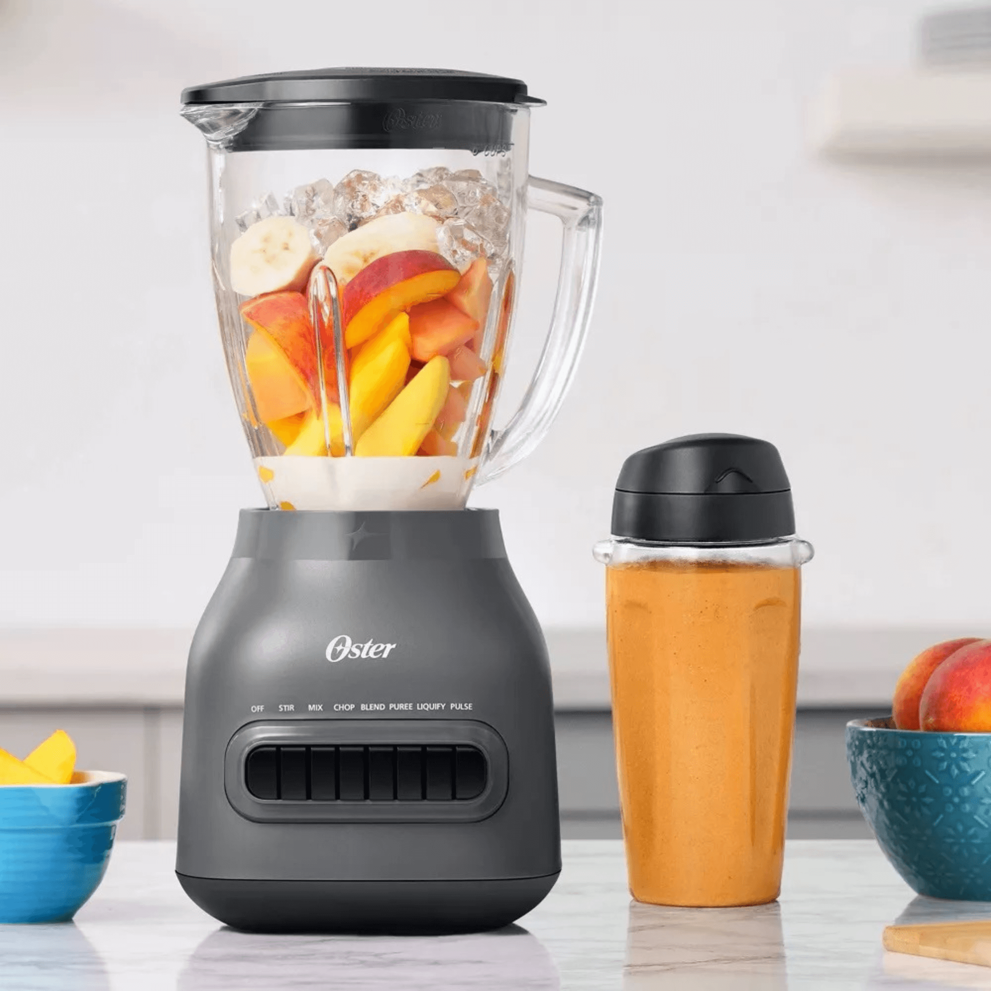 Oster 8-Speed Glass Jar Blender with 20oz Blend-n-Go Cup Jupiter Gear Home