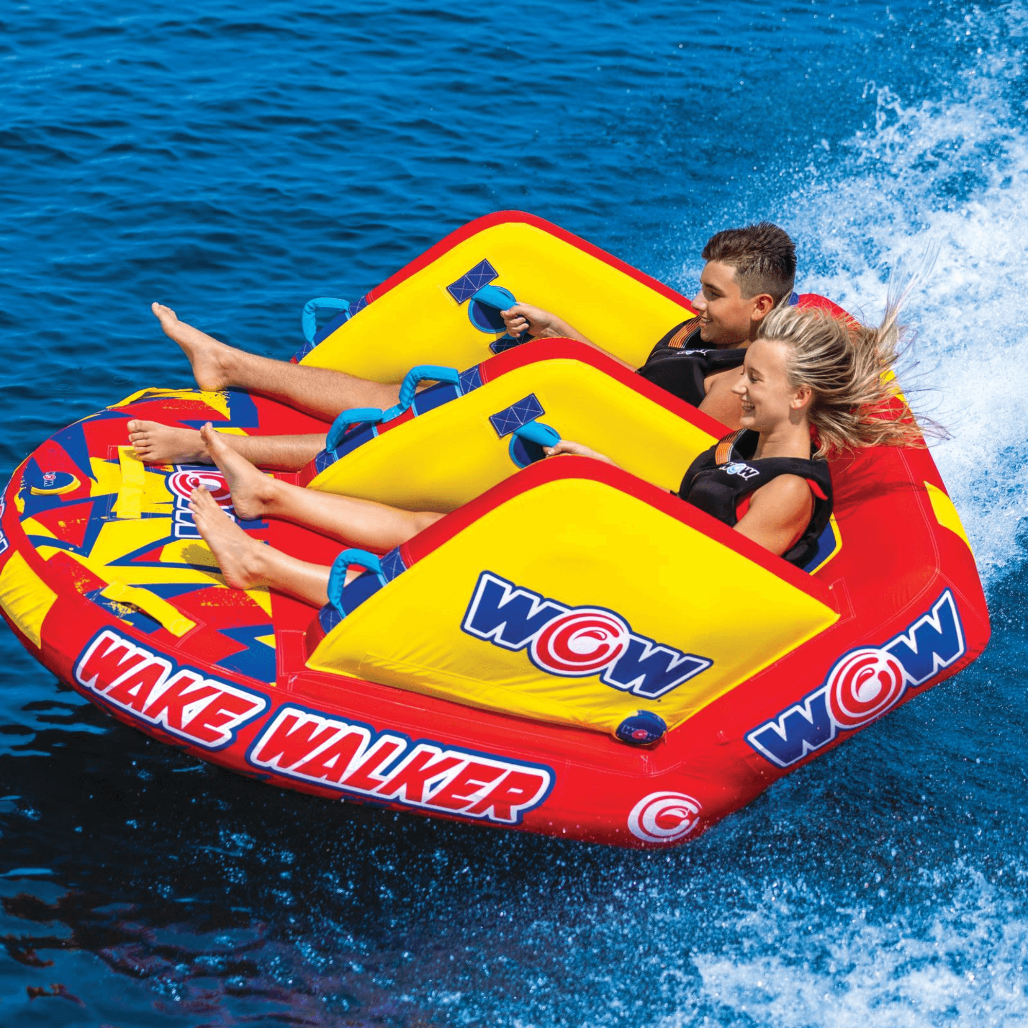 WOW Watersports Wake Walker 2-Person Towable with Tow Points Jupiter Gear Home