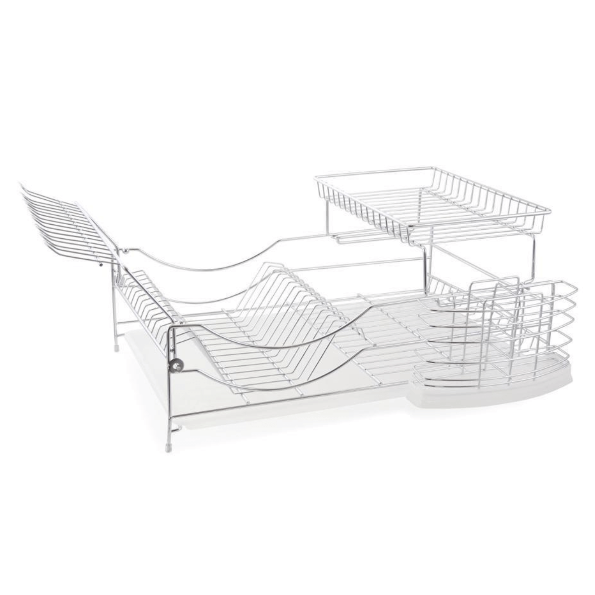 Better Chef 22" 2-Tier Chrome Deluxe Dish Rack Jupiter Gear Home