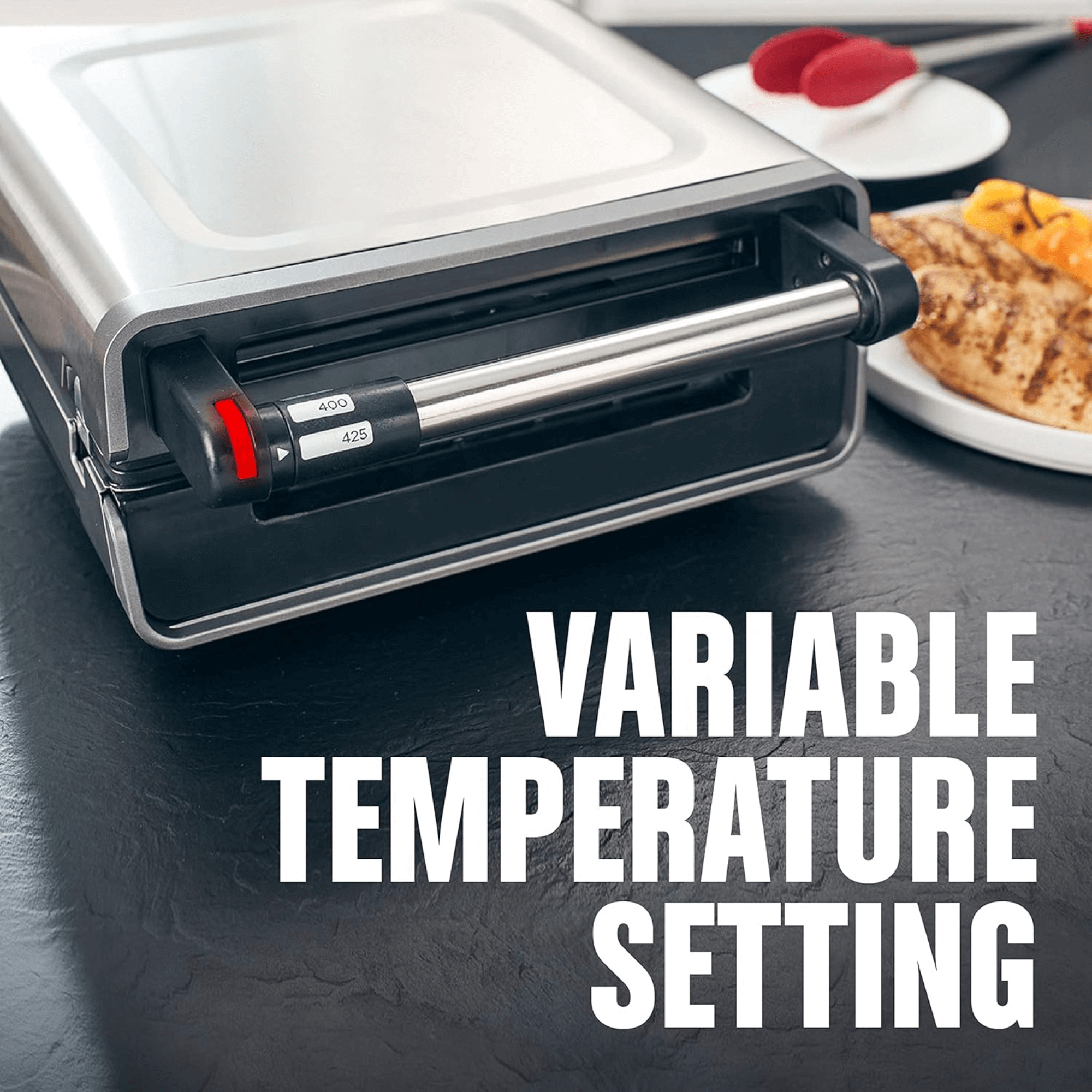 George Foreman 4-6 Serving Smokeless Select a Temp Family Sized Contact Grill - REFURBISHED Jupiter Gear Home