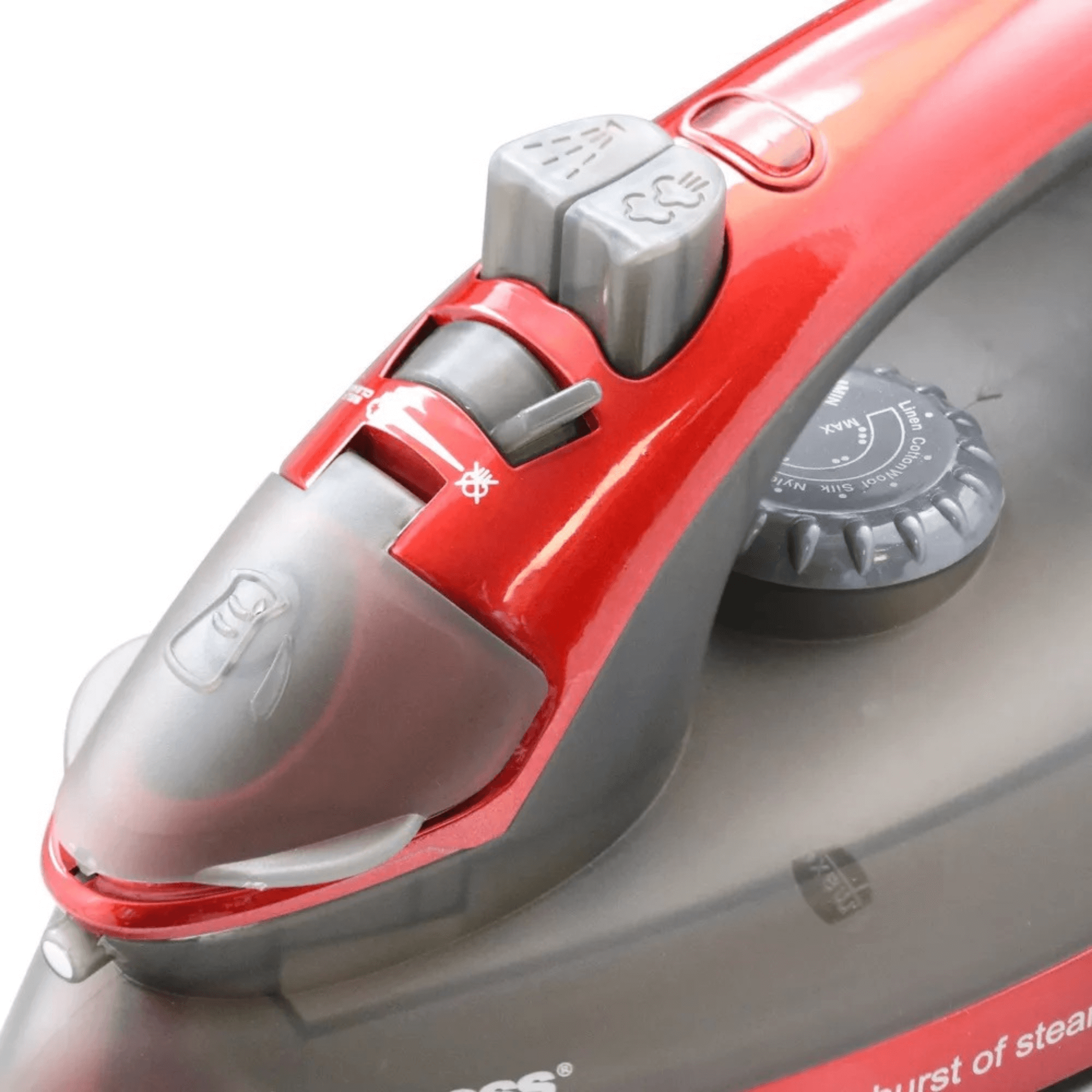 Impress Mid-Size Cord-Rewind Iron with Non-Stick Spray and Burst - REFURBISHED Jupiter Gear Home
