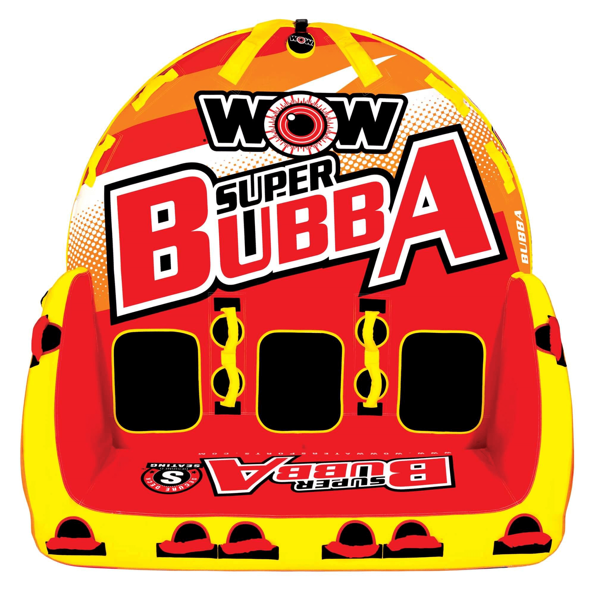 WOW Watersports Super Bubba 1-3 Person Inflatable Towable Deck Tube Jupiter Gear Home