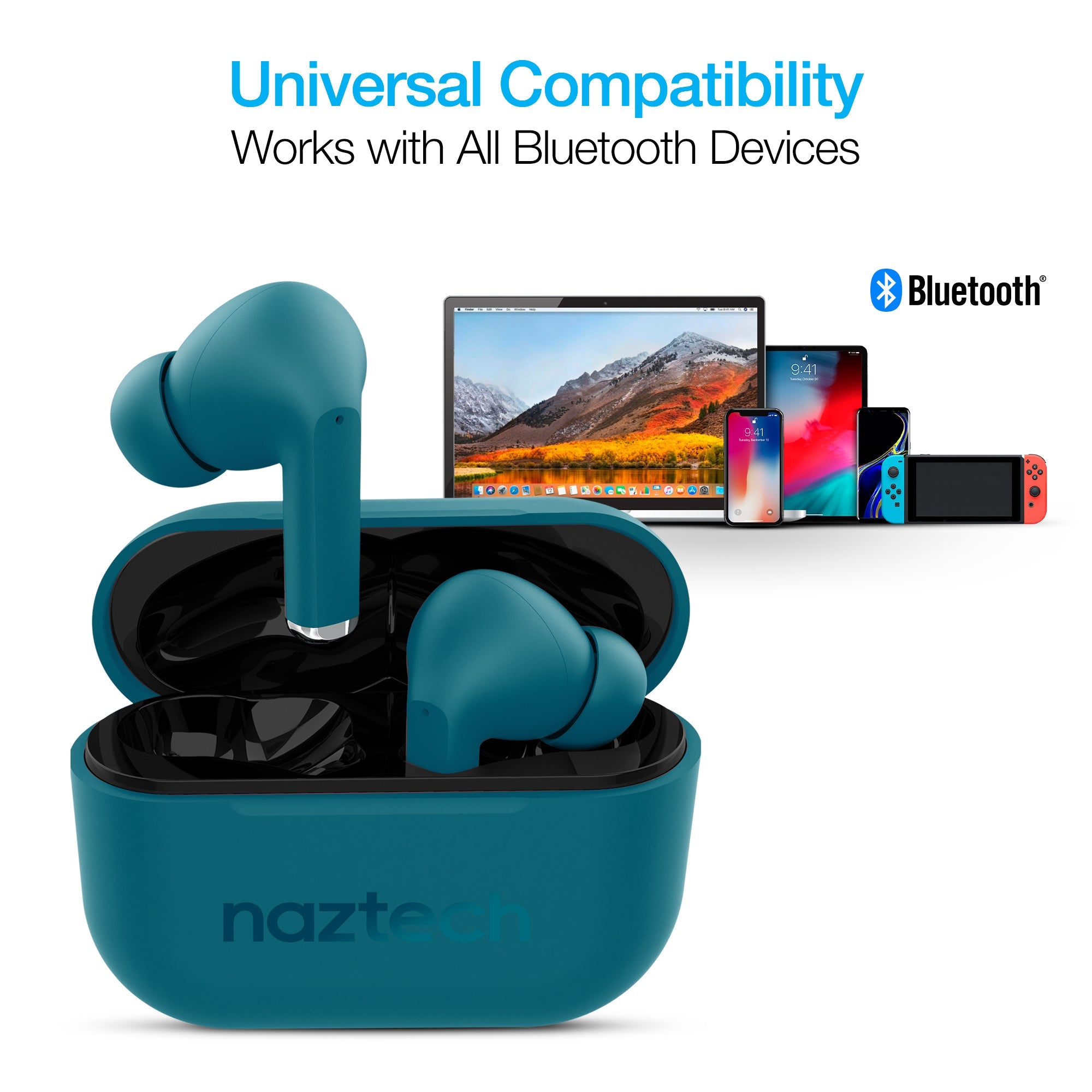 Naztech Xpods PRO TWS with Wireless Charging Case Jupiter Gear Home