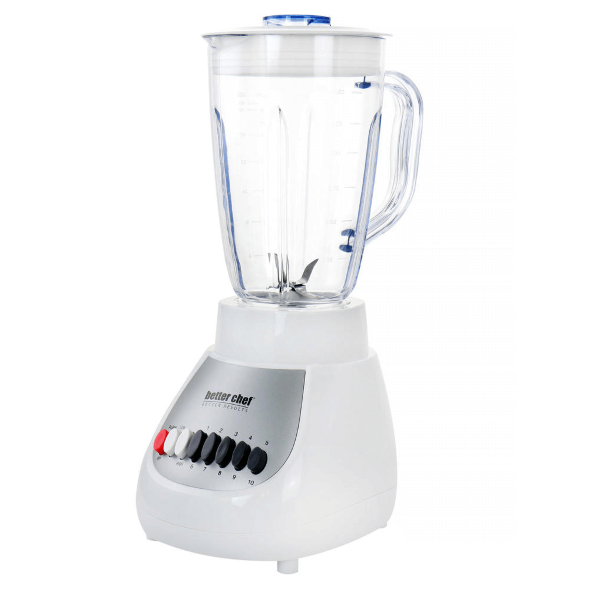 Better Chef Classic 10-Speed 6-Cup Plastic Jar Blender Jupiter Gear Home