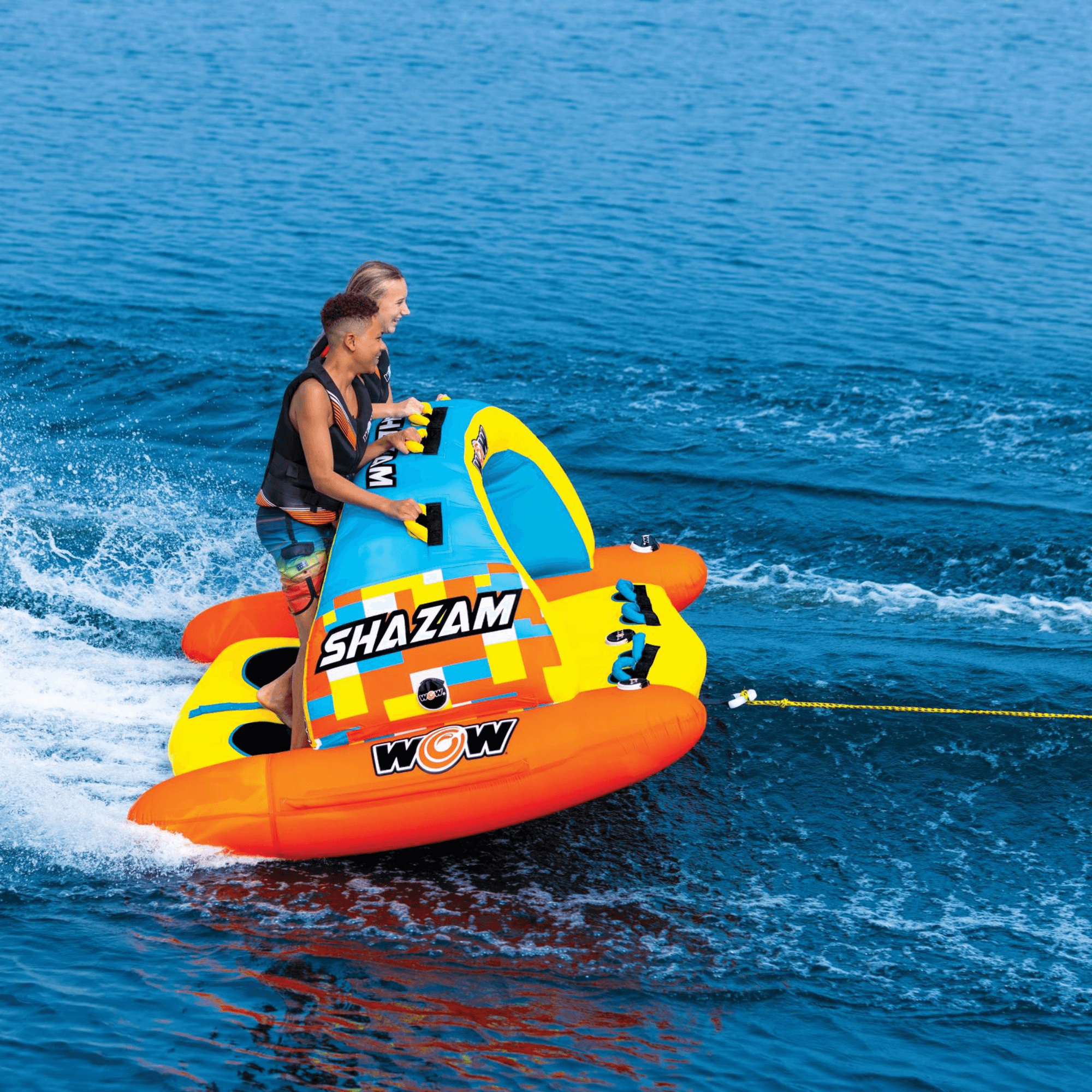 WOW Watersports DC Comics Shazam 1 and 2-Person Towable with Multiple Handles Jupiter Gear Home