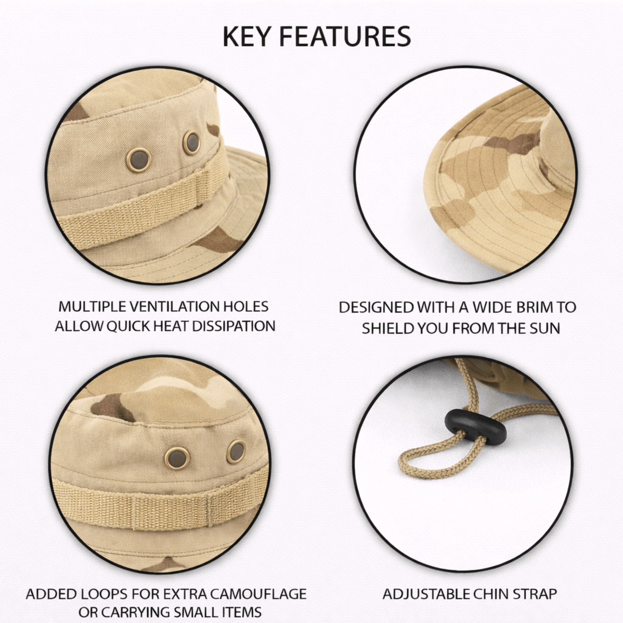 XGear Tactical Wide Brim Boonie Bucket Hat Jupiter Gear Home