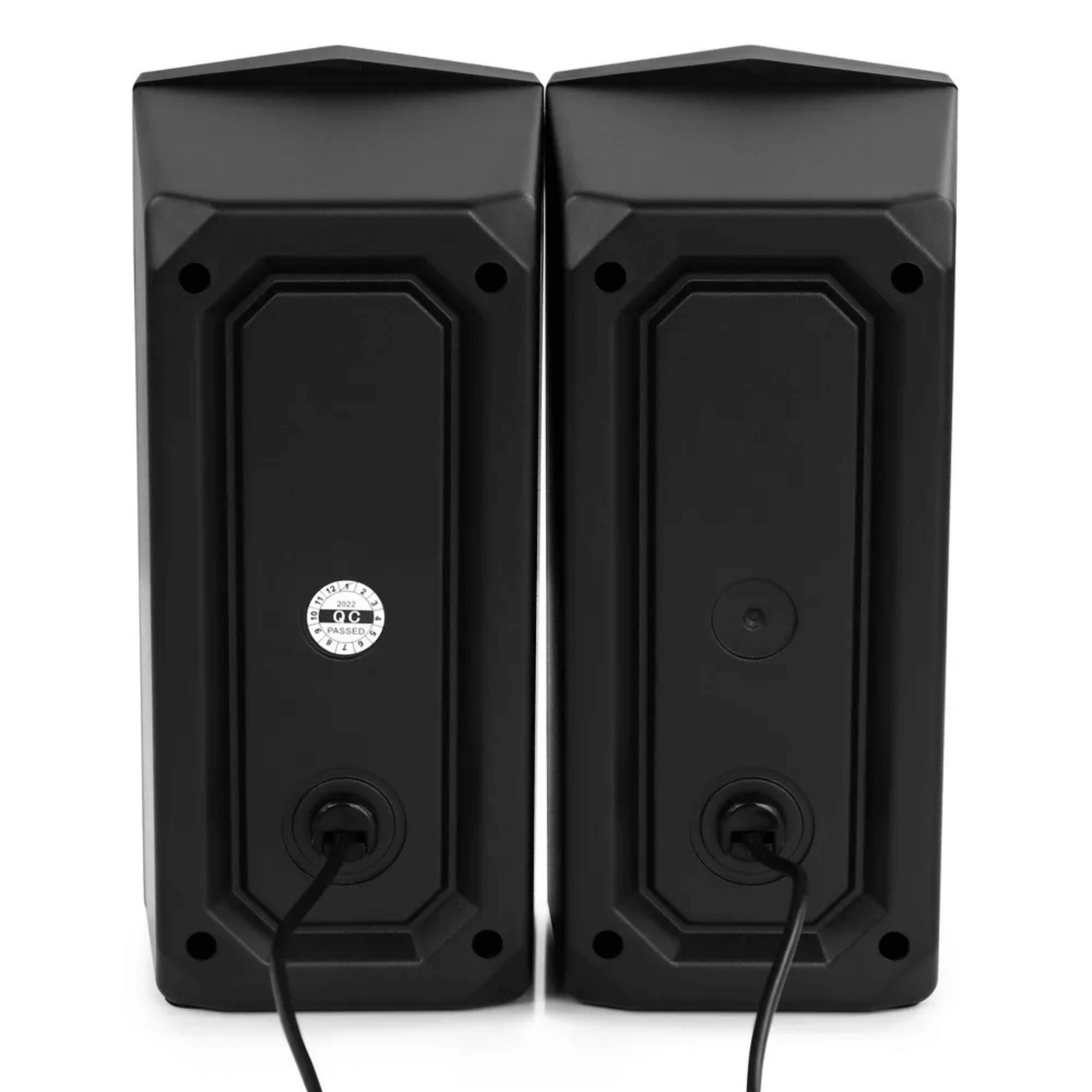 beFree Sound Dual 2.0 Computer Gaming Speakers with LED RGB Lights Jupiter Gear Home
