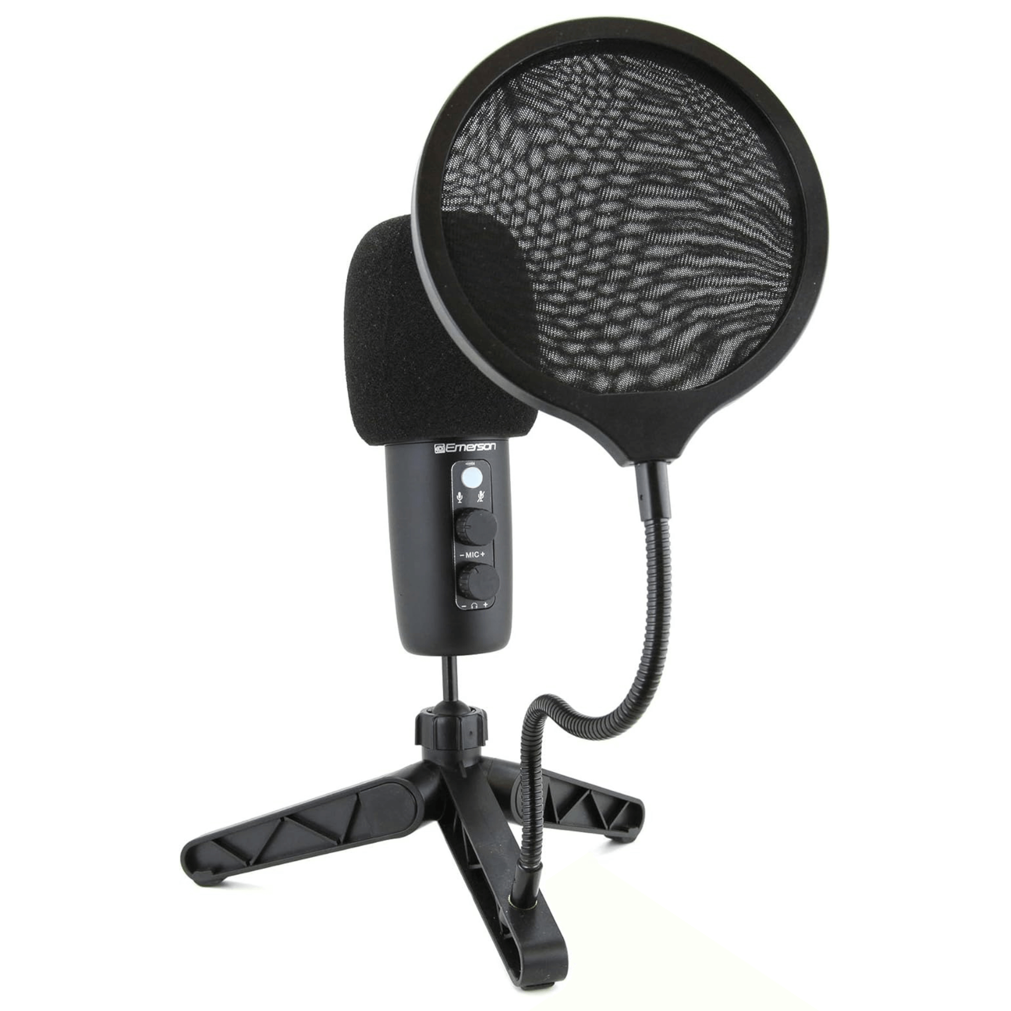 Emerson USB Gaming and Streaming Condenser Microphone with LED Lighting Jupiter Gear Home