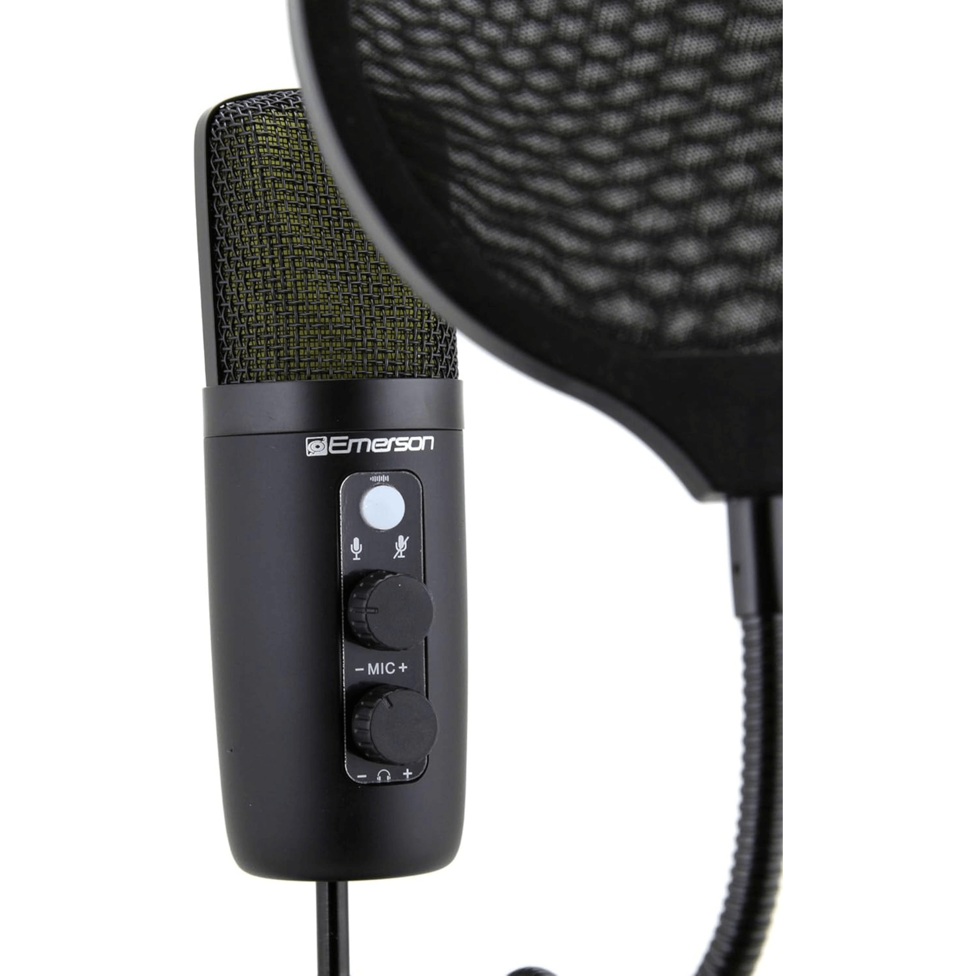 Emerson USB Gaming and Streaming Condenser Microphone with LED Lighting Jupiter Gear Home