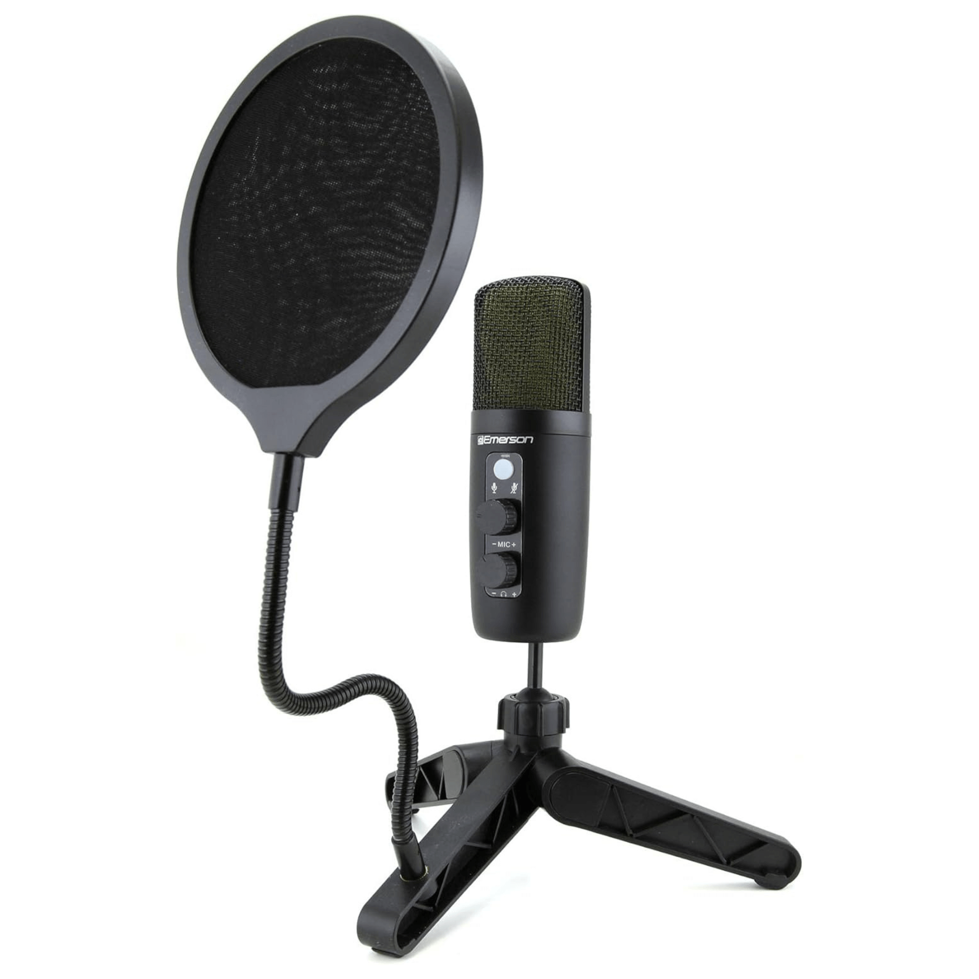 Emerson USB Gaming and Streaming Condenser Microphone with LED Lighting Jupiter Gear Home