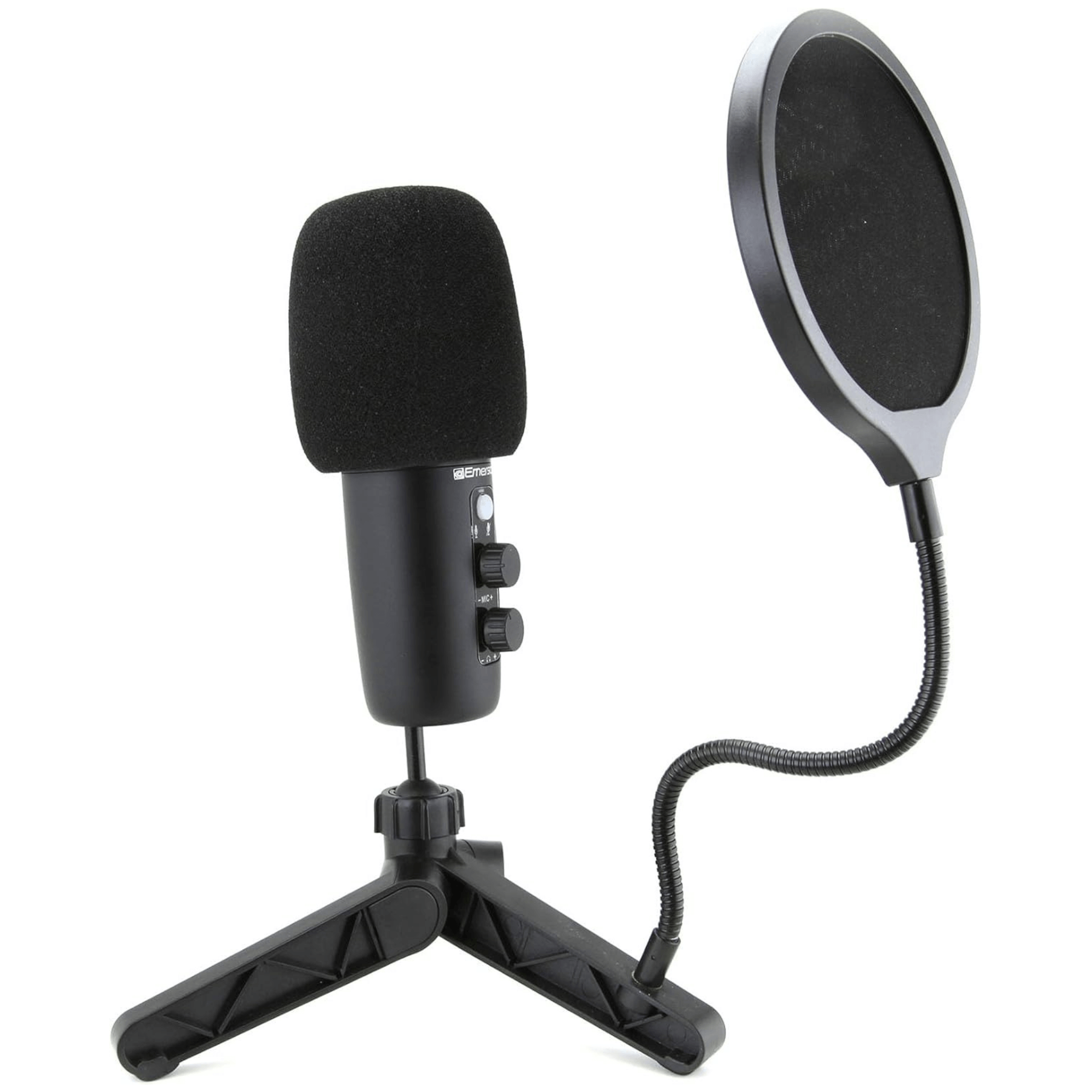 Emerson USB Gaming and Streaming Condenser Microphone with LED Lighting Jupiter Gear Home