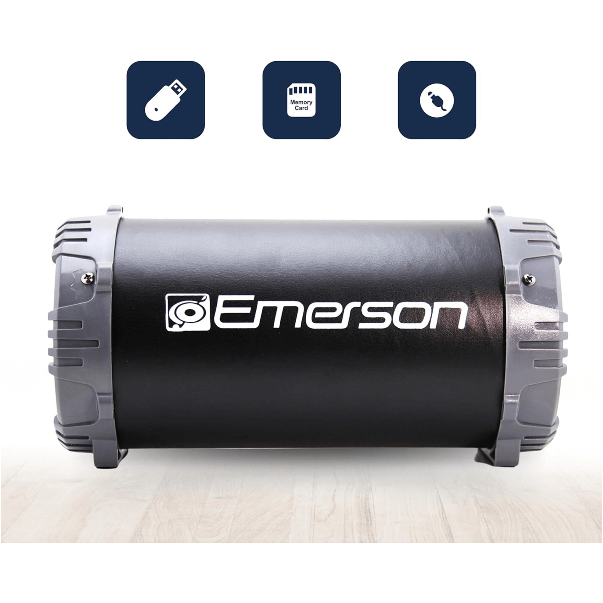Emerson Portable Bluetooth Speaker with LED Lighting and Carrying Strap Jupiter Gear Home