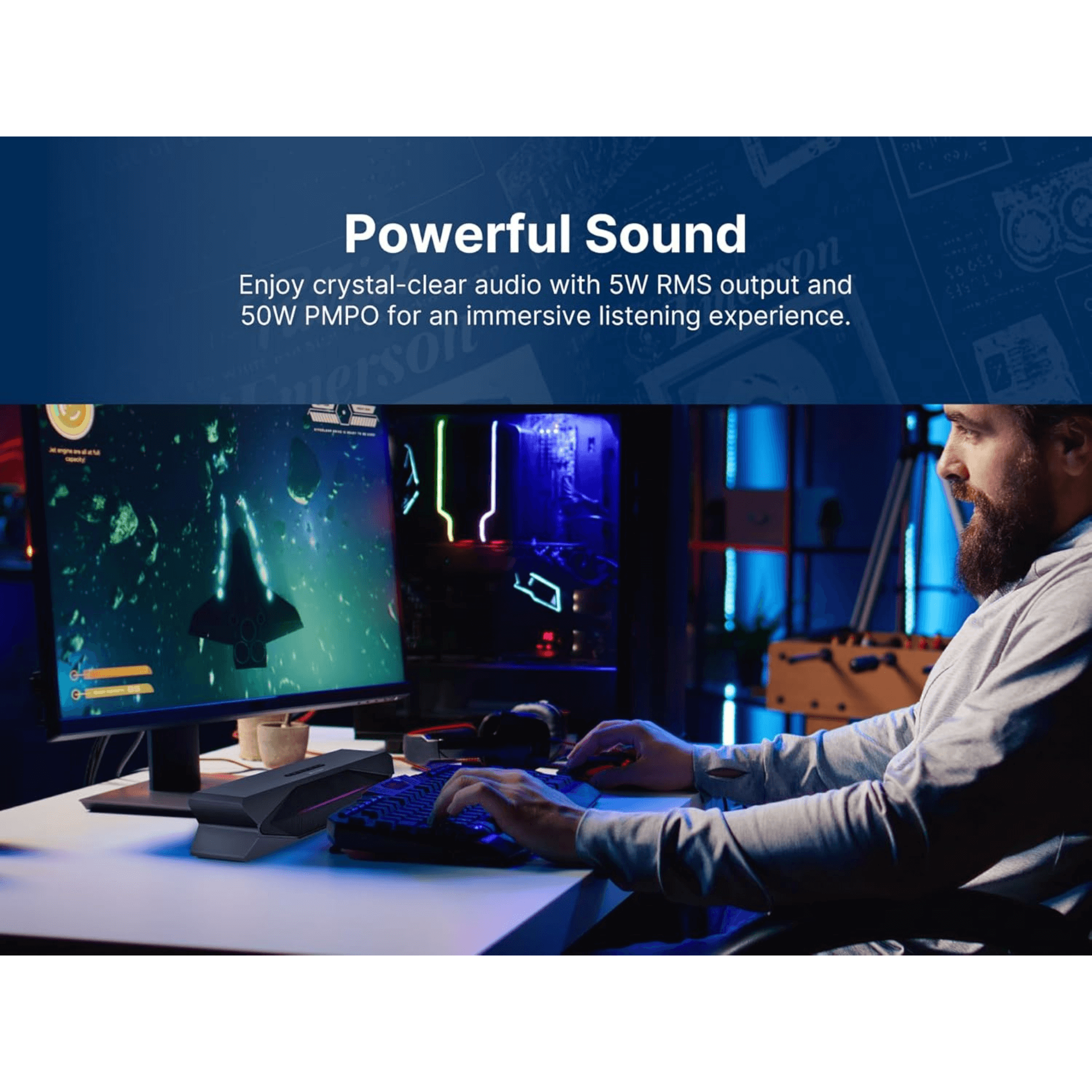 Emerson Mini Bluetooth Soundbar Jupiter Gear Home
