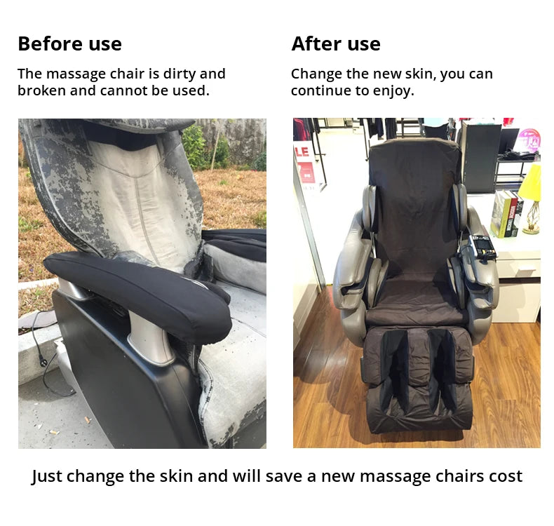 Customized Cloth Dust Cover Wear-resistant and Scratch-Resistant Full Wrapped Fbric Cover Universal Massage Chair Accessory Taj Home Store