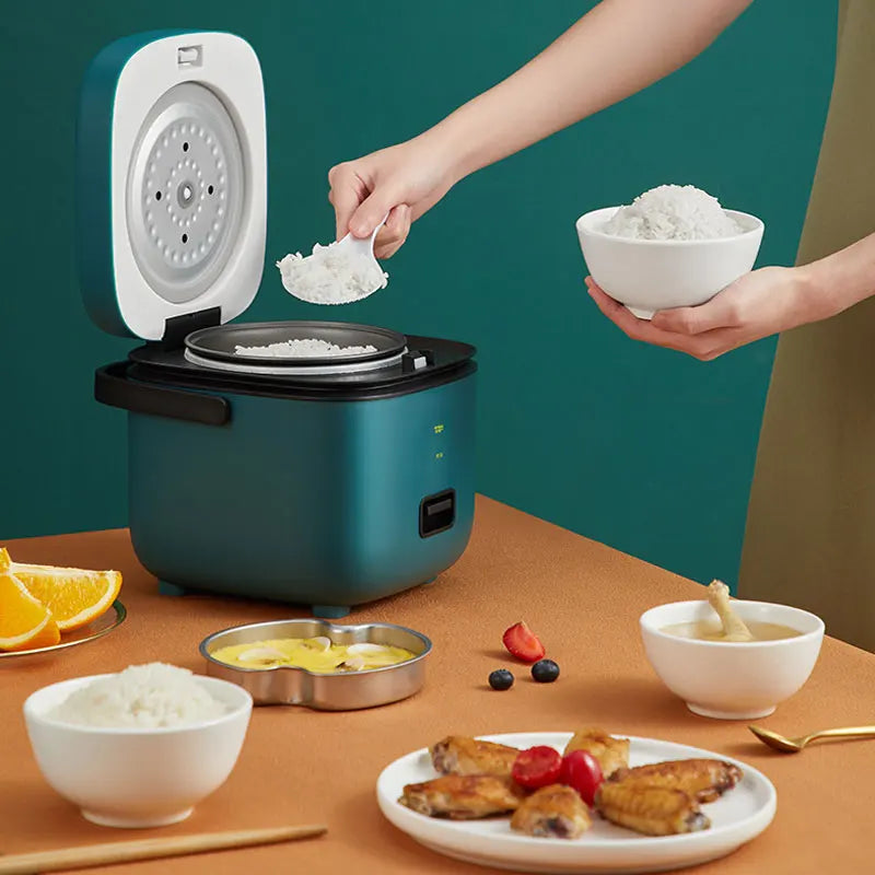 Mini Rice Cooker Automatic Household Kitchen Electric Cooking machine 1-2 People Food Warmer Steamer 1.2L Small Rice Cooker Taj Home Store
