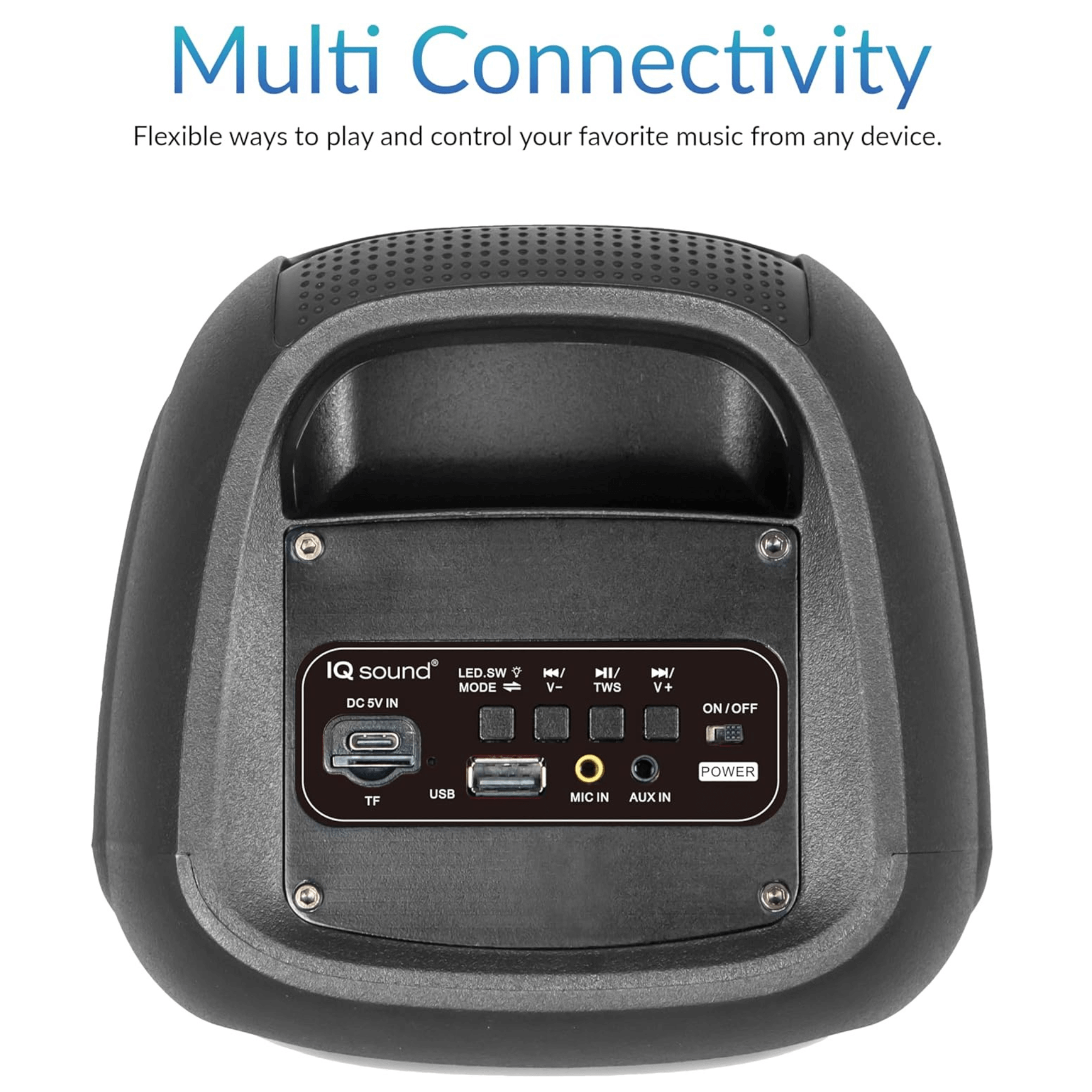 IQ Sound 2x4-Inch High Efficiency Bluetooth Speaker System Jupiter Gear Home